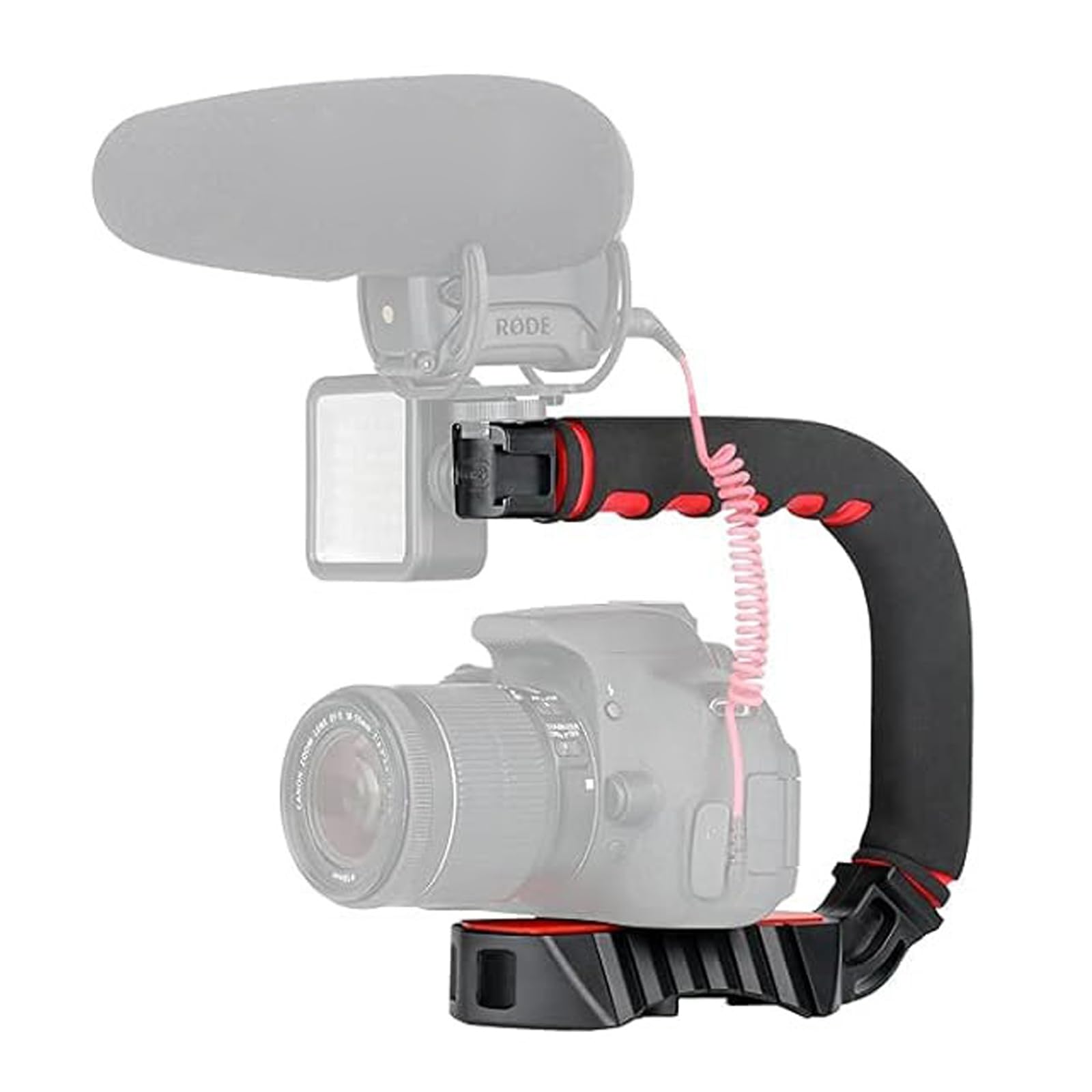 Ulanzi U-Grip Pro Handheld Video Rig Steadicam With Triple Cold Shoe, Stabilizing Handle Grip Compatible For Iphone 16 15 14 13 12 Pro Max Xs 8 7 Plus Action Camera 13 10 Canon Nikon Sony Dslr Cameras