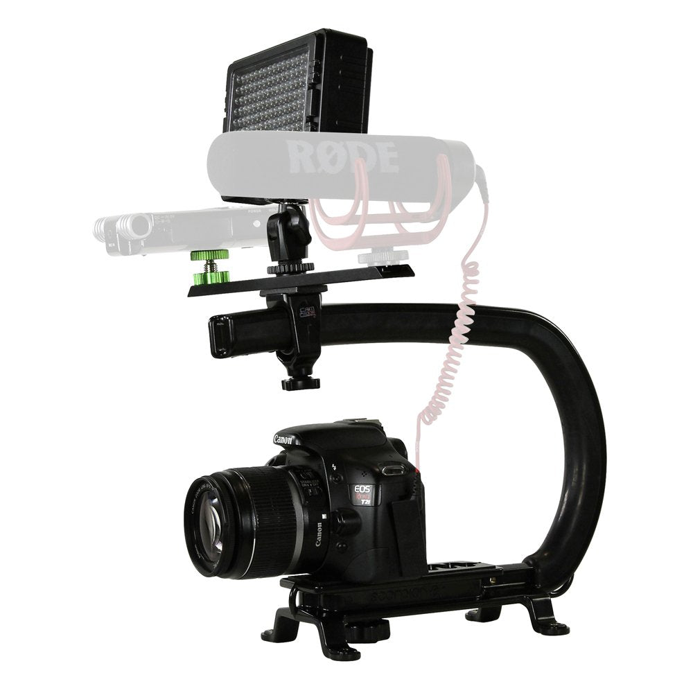 Cam Caddie Scorpion Ex Starter Kit & Led-160 Video Light & Stabilizer, Black (0Cc-Kt1-Led160)