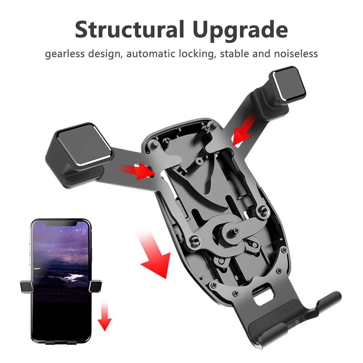 Ayada Phone Holder Compatible With Cx5, Phone Mount  Gravity Auto Lock Stable Easy To Install Accessories 2017 2018 2019 2020
