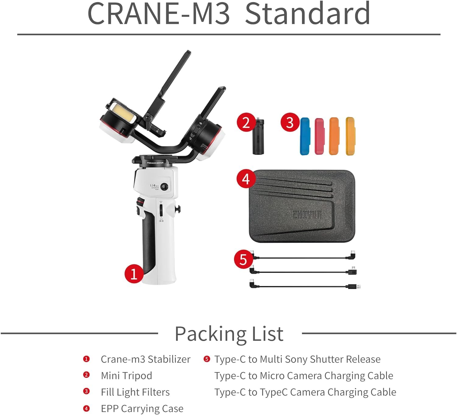 Zhiyun Crane M3 Combo 3-Axis Handheld Gimbal Stabilizer