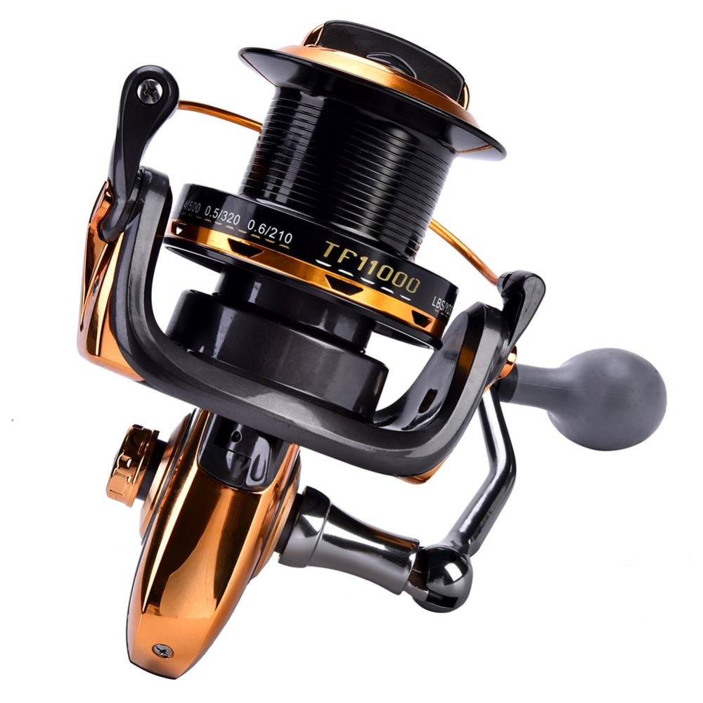 Dilwe Reel 14+1Bb High Speed Metallic Casting Smooth Fishing Reels For Saltwater Freshwater Fishing (11000)