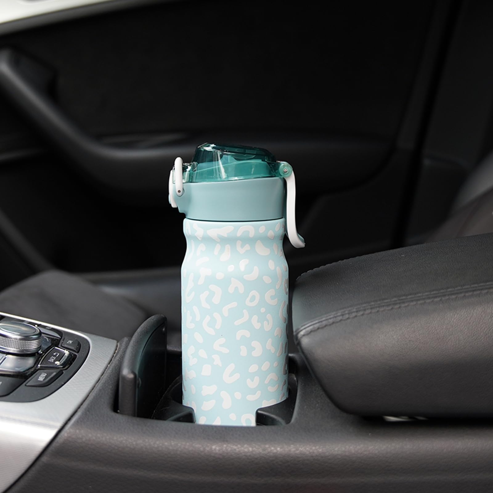 Bjpkpk Insulated Water Bottle 18Oz Stainless Steel Water Bottles With Straw And Carry Handle Double