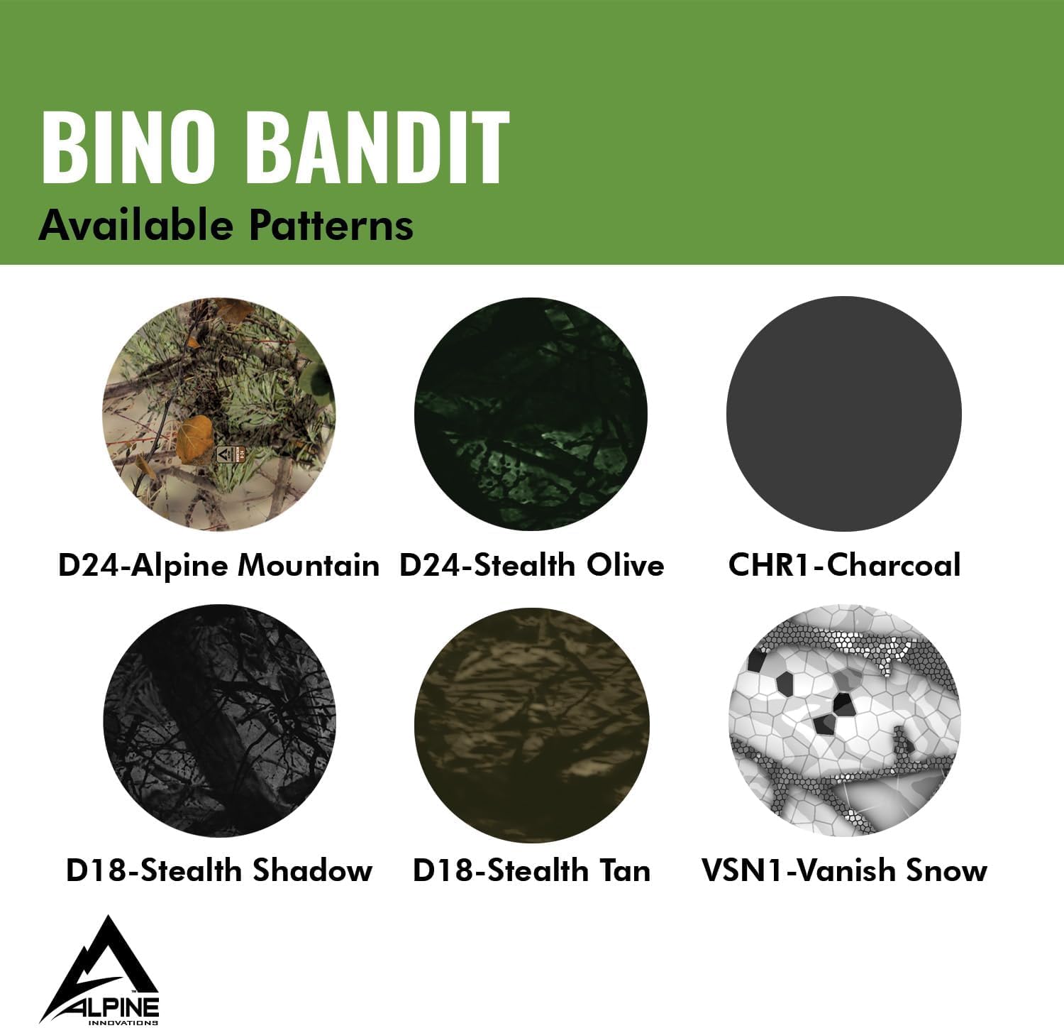 Slicker Bino Bandit - Blocks Glare, Improves Visual Acuity And Reduces Eye Fatigue. Fits All Binoculars, Od Green