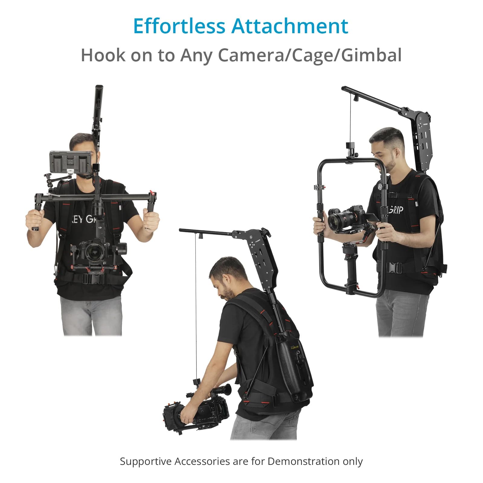 Flycam Flowline Edge V1 Stabilization Arm For Flowline Rigs & Cameras Gimbals. Payload Up To 3-12Kg/6Lb-26Lb. Arm Rotation: 180°. (Flcm-Edge-V1)