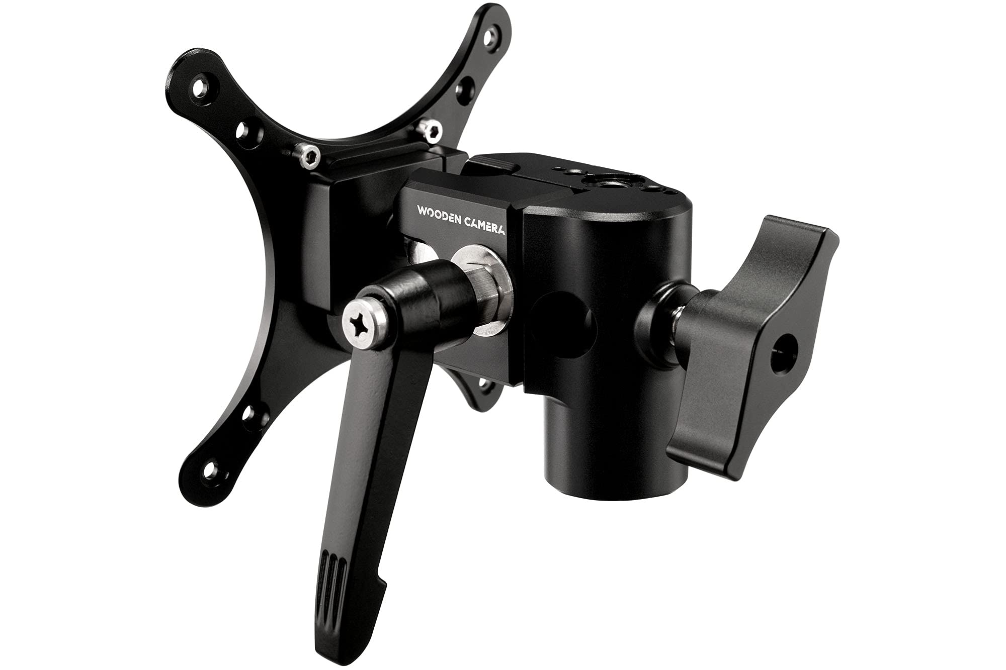 Wooden Camera Ultra Qr Articulating Monitor Mount (Baby Pin, C-Stand) For Production Monitors, With Quick Release And Arca Swiss Dovetail Clamp