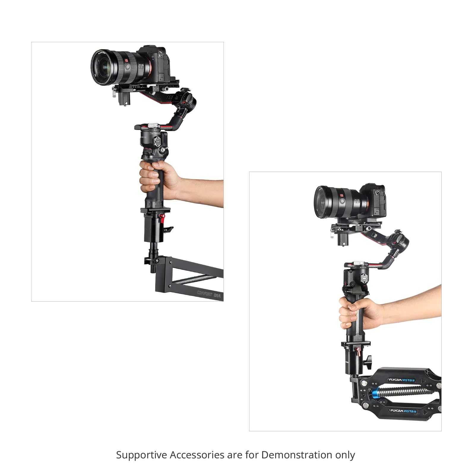 Flycam Arm And Vest Gimbal Adapter For Camera Gimbal. Mounts On Arm With 5/8" Or 16Mm Diameter. For Galaxy Or Vista (Flcm-Ga)