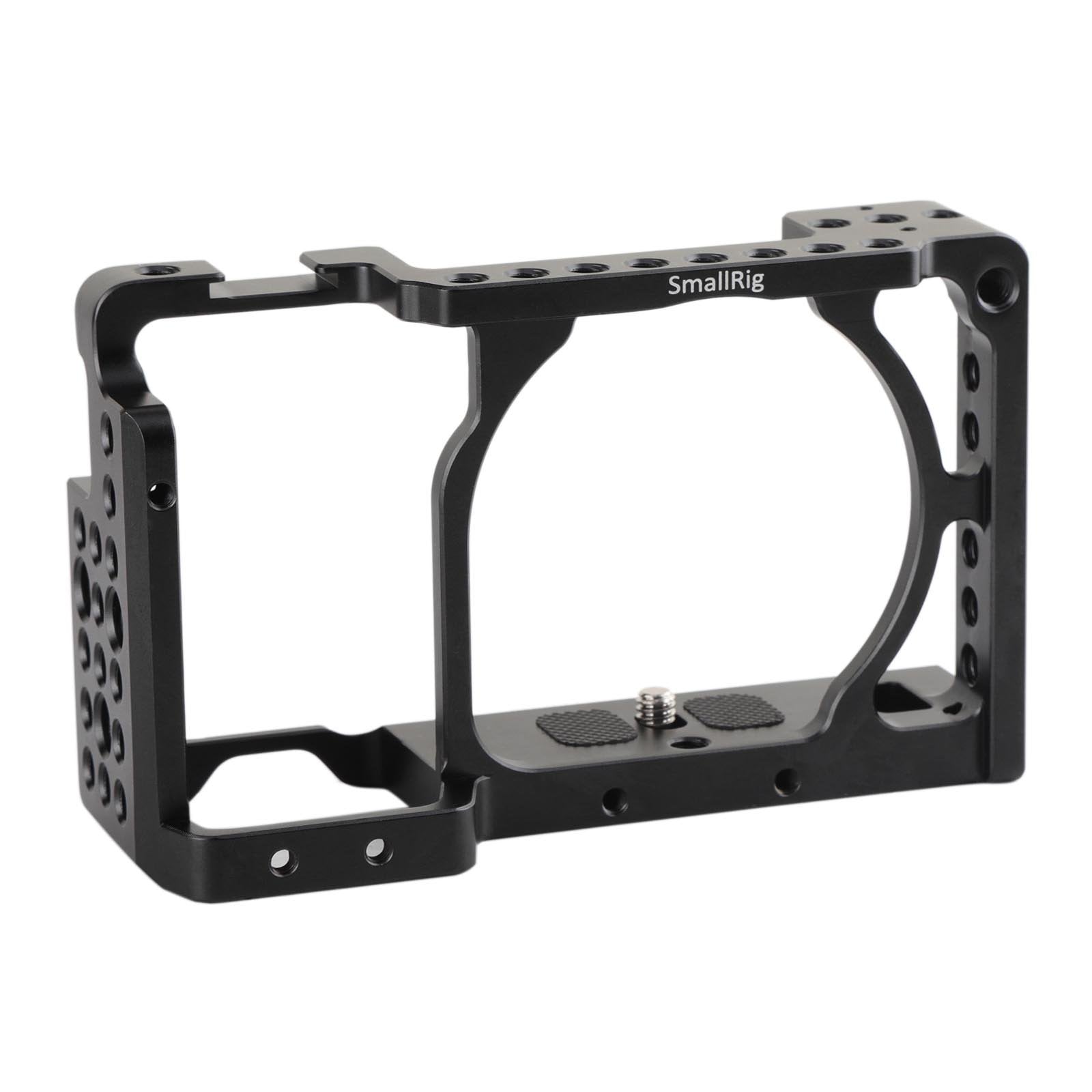 Smallrig Camera Cage Only For Sony A6000 A6300 Ilce-6000 Ilce-6300 Nex7, A6000 Cage With 1/4" 3/8" Mounting Points And Built-In Cold Shoe - 1661