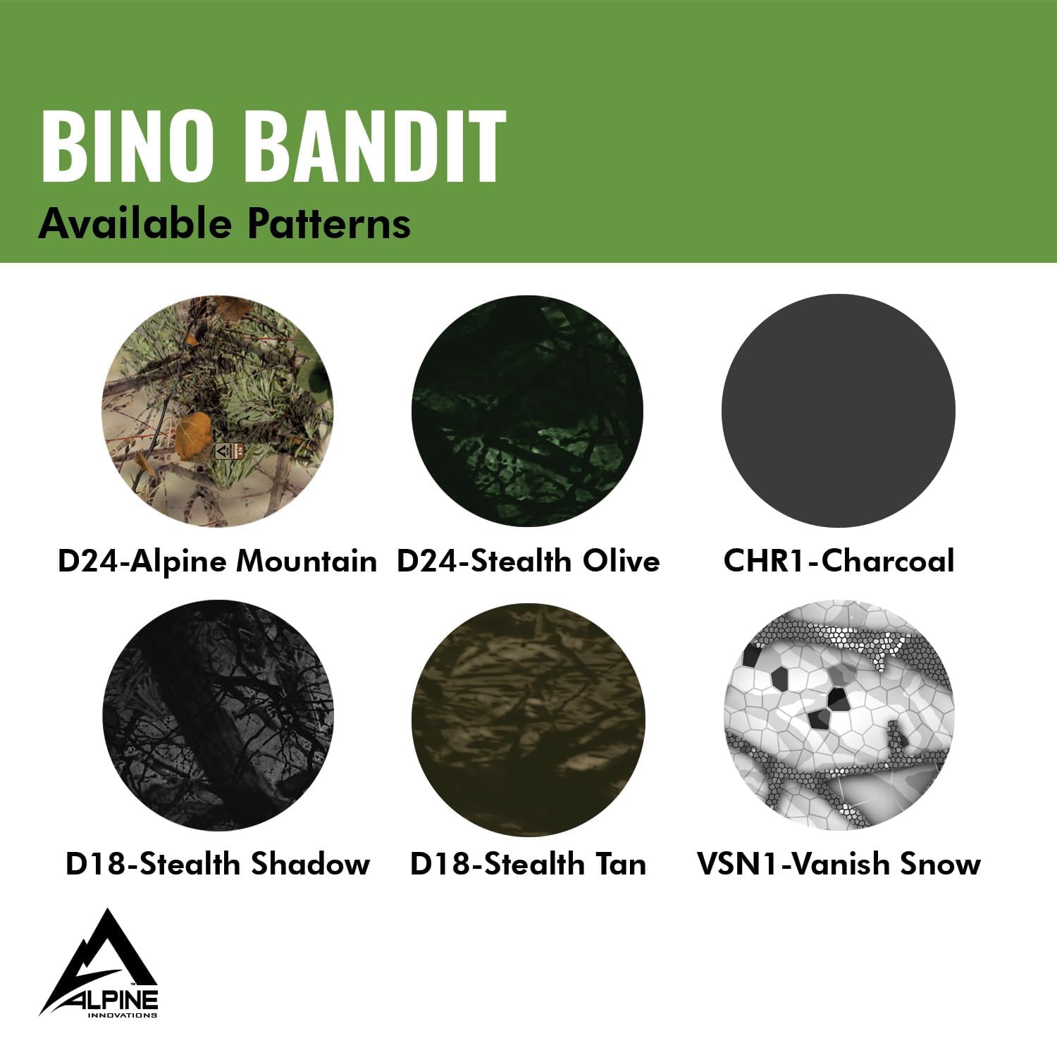 Slicker Bino Bandit - Blocks Glare, Improves Visual Acuity And Reduces Eye Fatigue. Fits All Binoculars. (Stealth Olive)
