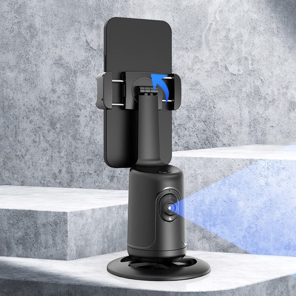 Midautoo Phone Auto Face Tracking Gimbal Stabilizer 360° Rotation Desktop Handheld Gimbal Phone Tripod For Live Streaming-A