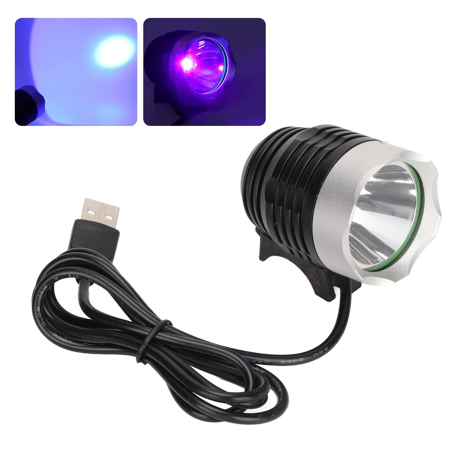 Wendeekun Usb Powered 395Nm Flashlight,Led Glue Curing Flashlight,Uv Black Lights,5V 10W Led Lamp 3 Gears For Phone Pcb Repair Resin Curing