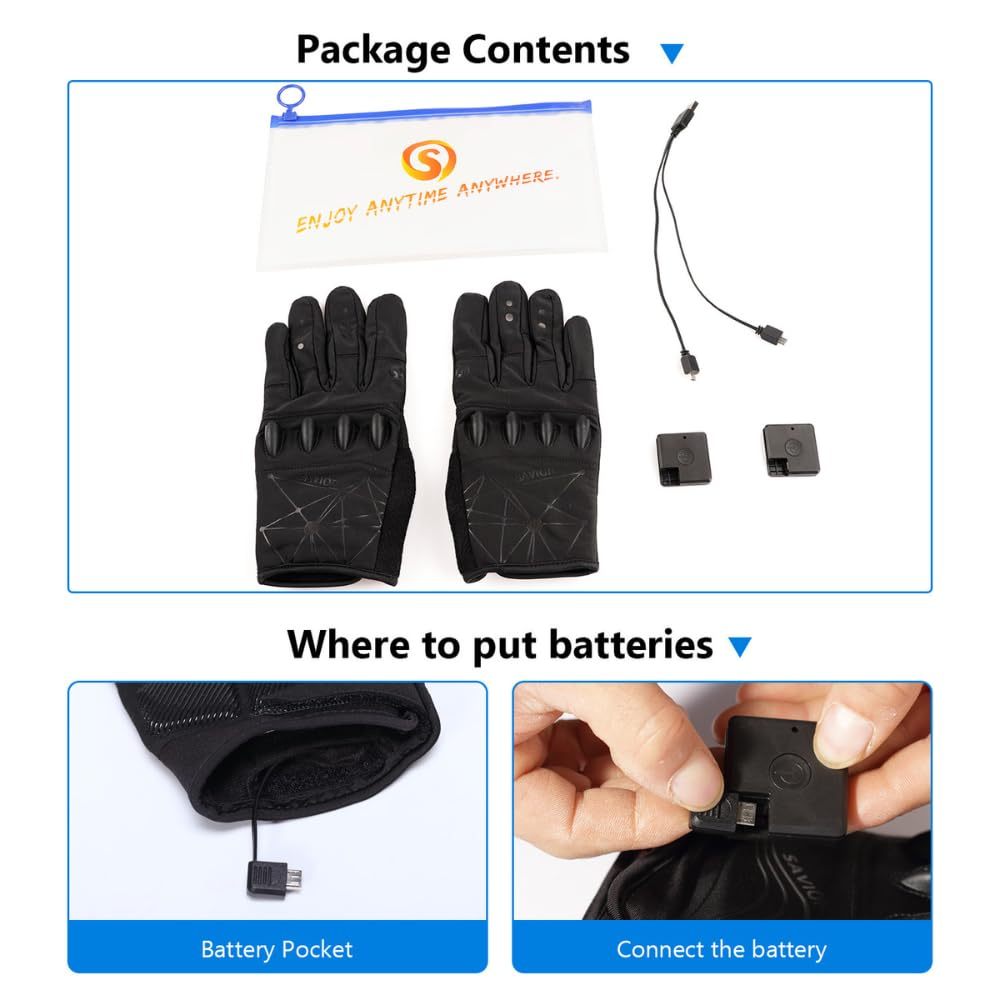 Maxgab Anti-Slip Full Finger Led Flashlight Gloves For Walking/Cycling/Running/Fishing/Out Door Activites Day Or Night/Christmas Stocking Stuffers For Men. (1-Pair) Xlarge.