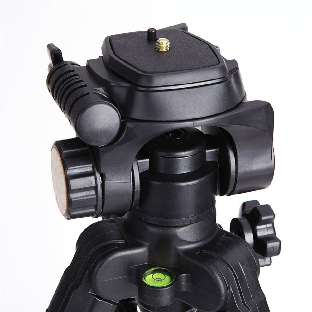 Qzsd Q111 Professional Portable Aluminum Tripod Q111 With Q08 Rocker Arm Pan Head For Digital Camera And Camcorder