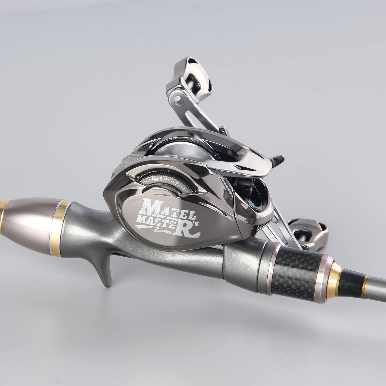 Haut Ton Matel Master Advanced Version Baitcaster Reels,6.2:1Gear Ratio,5+1Ball Bearing,Bait Clickers,12Lb Drag System Fishing Reels,For Saltwater,Freshwater.
