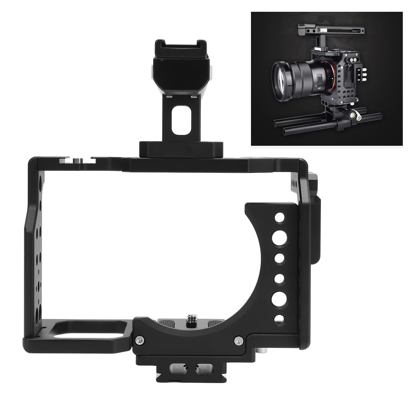 Acouto Series Camera Kit - Aluminum Alloy Camera Video Rig Handheld Stabilizer With 1/4 3/8 Inch Screw Hole Cold Shoe Mount