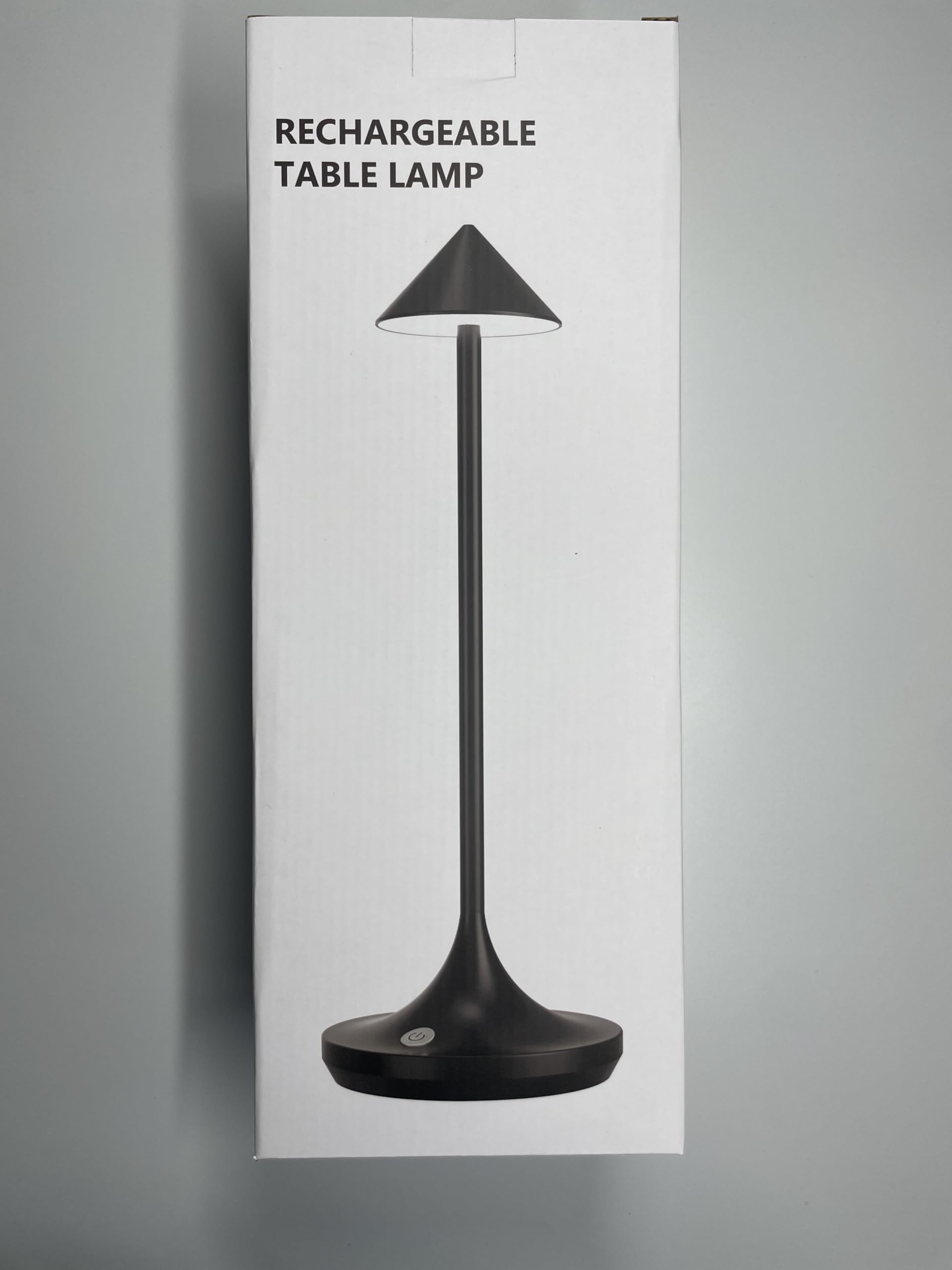 Bravzurg Cordless Led Table Lamp, 6000Mah Rechargeable Battery Operated Table Lamps, Modern & Portable, Dimmable, Wireless Small Desk Lights For Outdoor Restaurant Home Bedside – Black