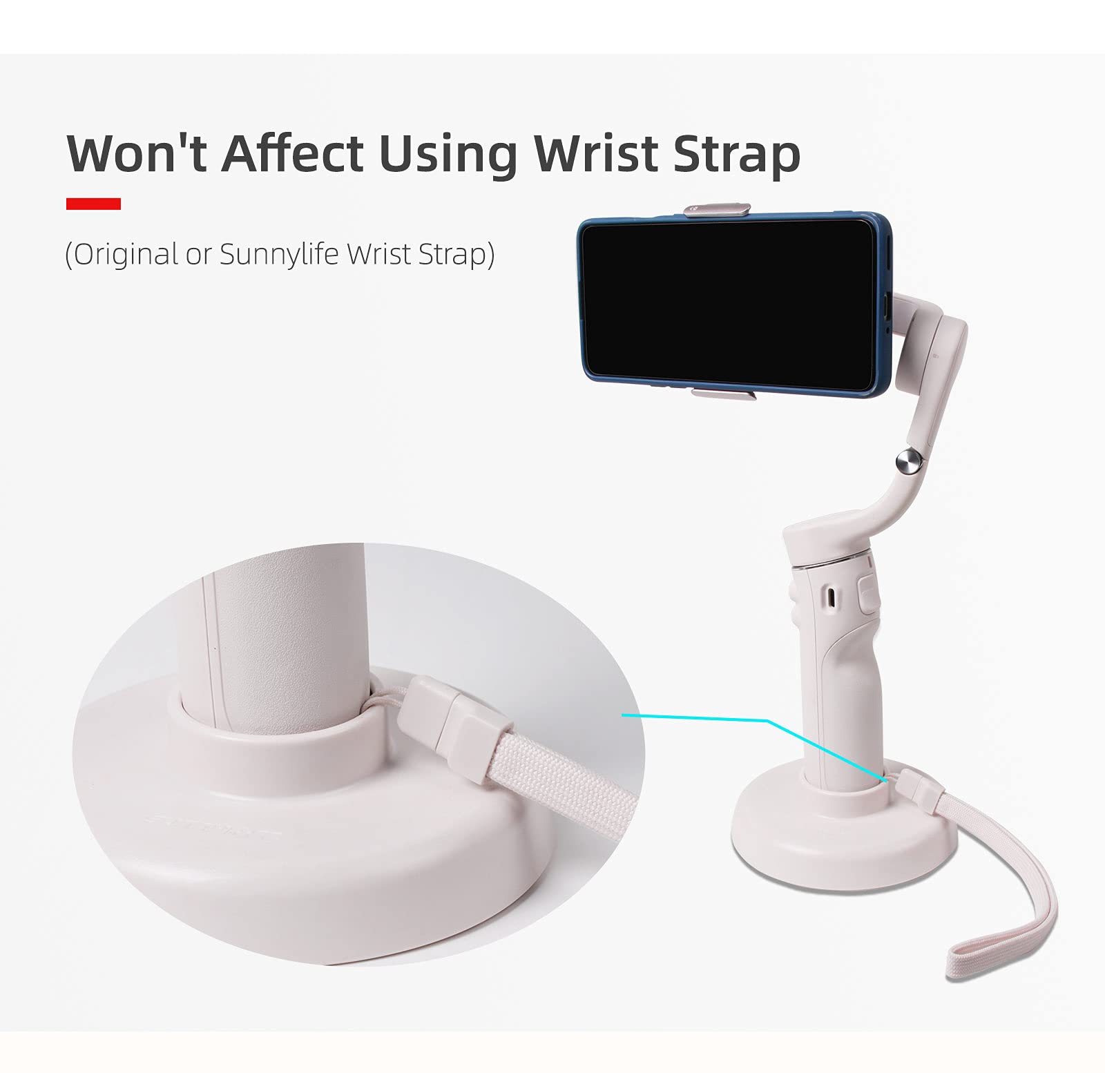 Wansupyin  Plastic Gimbal Fixed Holder Desktop Base Anti-Slip Pad For Dji Om5 Stabilizer Mobile Phone
