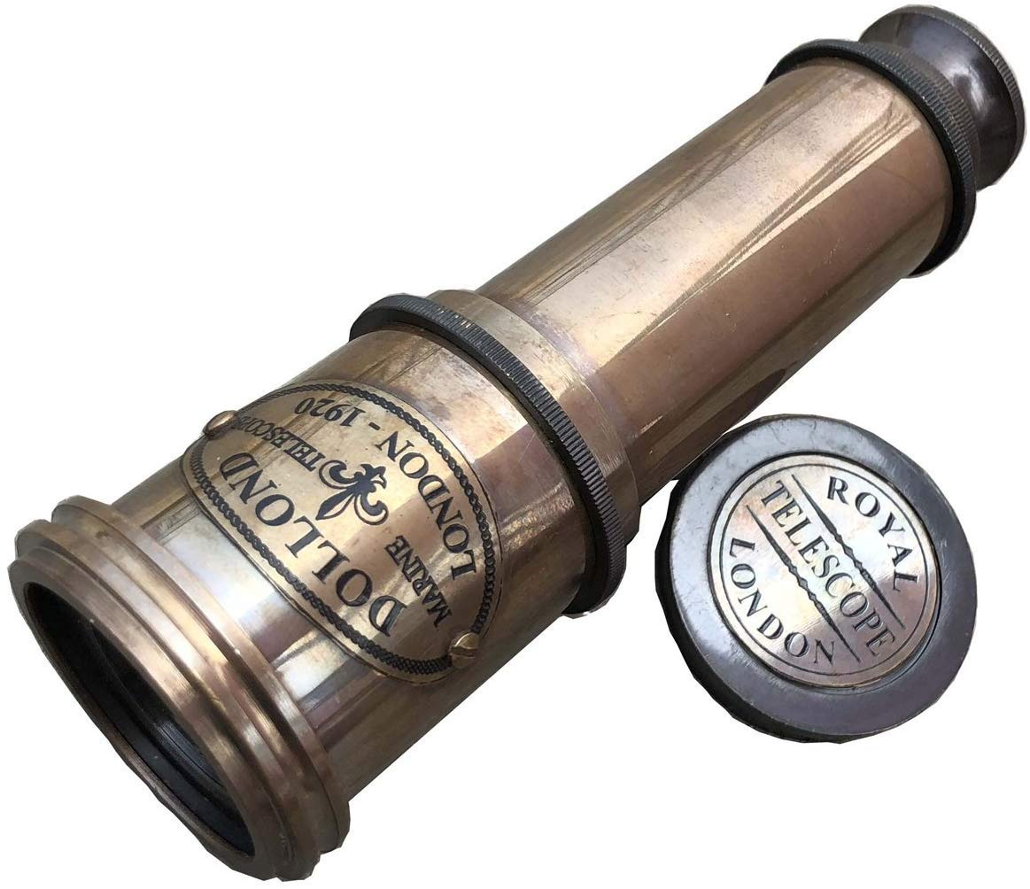 A S Handicrafts S Handicrafts Brass Antique Nautical Spyglass Pirate Vintage Maritime Handheld 16' Royal Navy Telescope Replica, Antique  Ideas
