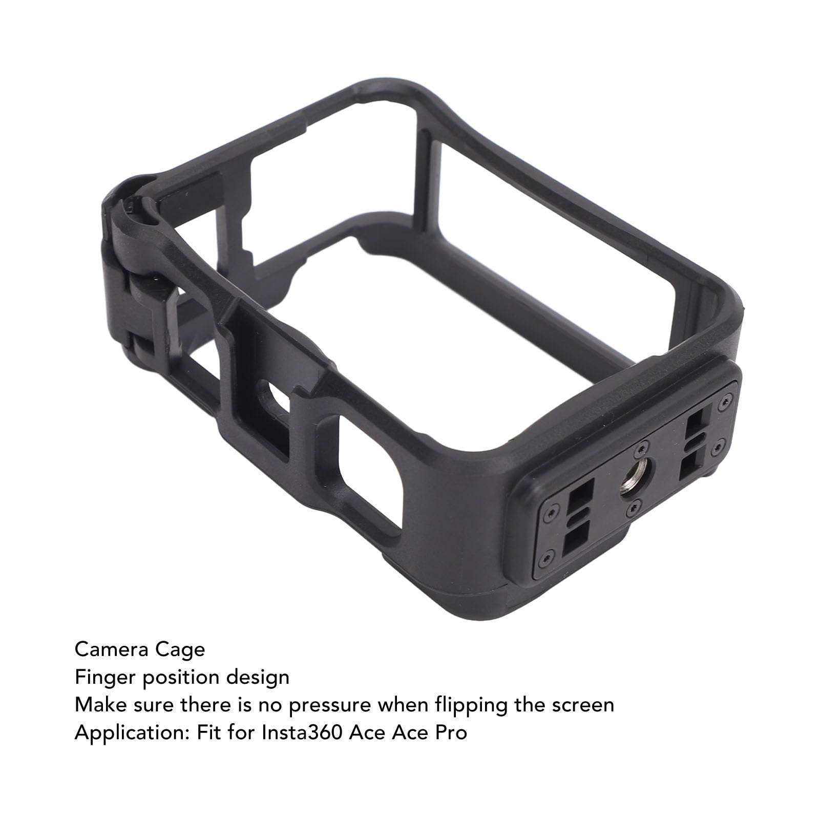 Buachois Camera Cage Stabilizer, Cold Shoe Mount Camera Protective Frame, Anti Drop Camera Vlog Cage Protective Frame For Ace Ace Pro