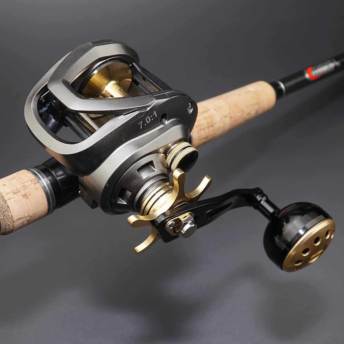 Hiumi Big Game Baitcasting Reels 33Lbs Max Drag Low Profile Baitcaster Fishing Reel