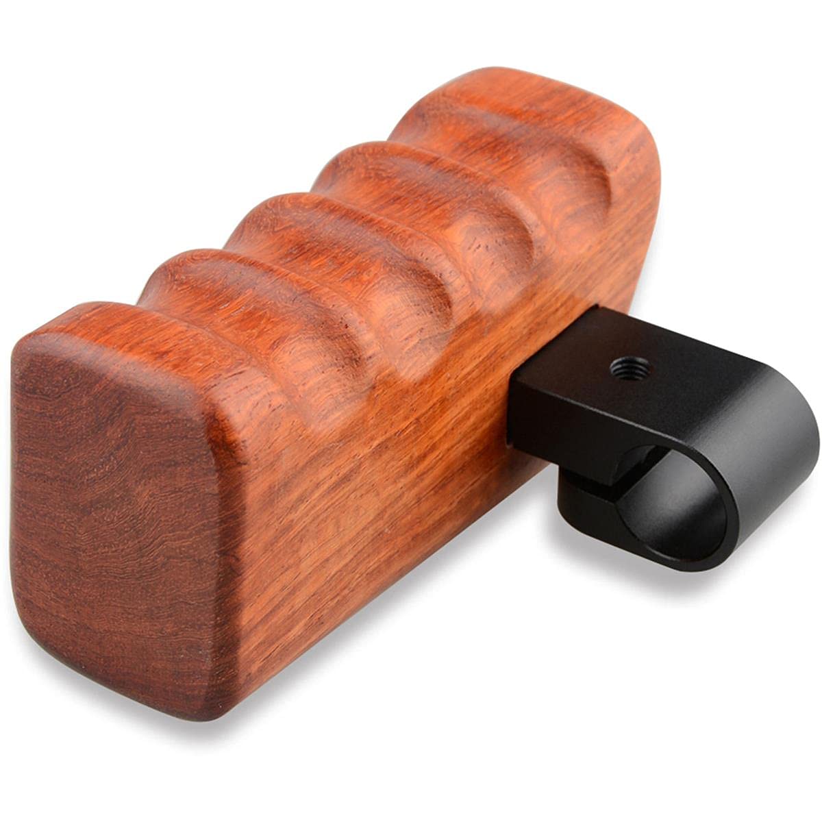 Camvate Right Hand Wooden Handle Grip With 15Mm Rod Clamp Connector For Select Dv And Dslr Camera Cages