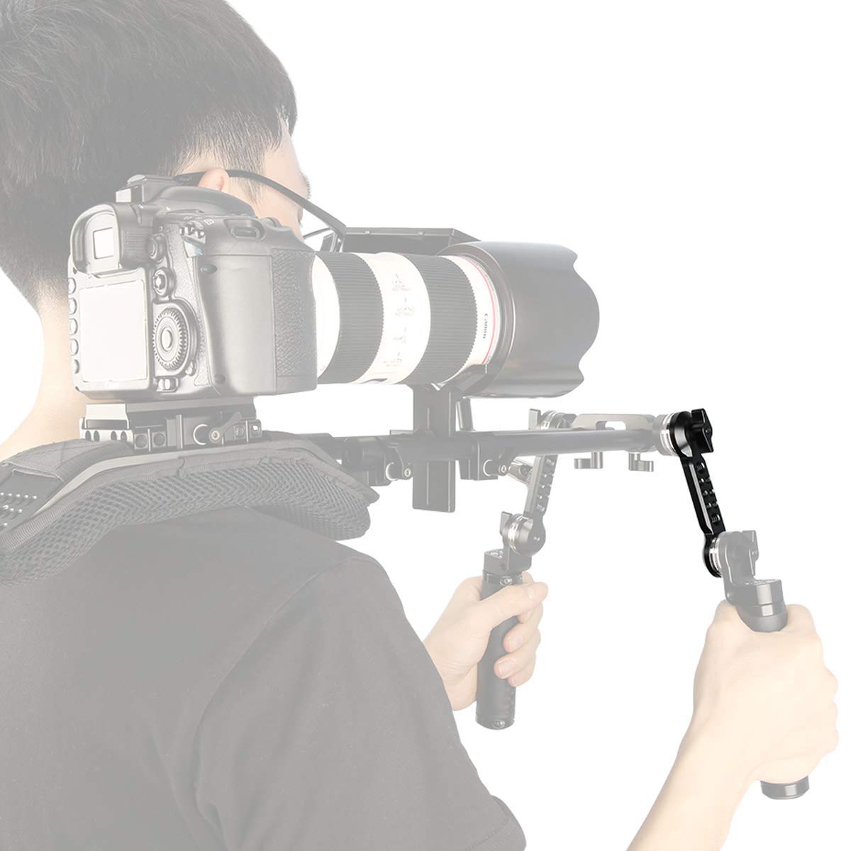 Niceyrig Rosette Extension Arm For Arri Standard M6 Thread Mount Applicable For Handgrip Heavy Shoulder Rig Support System