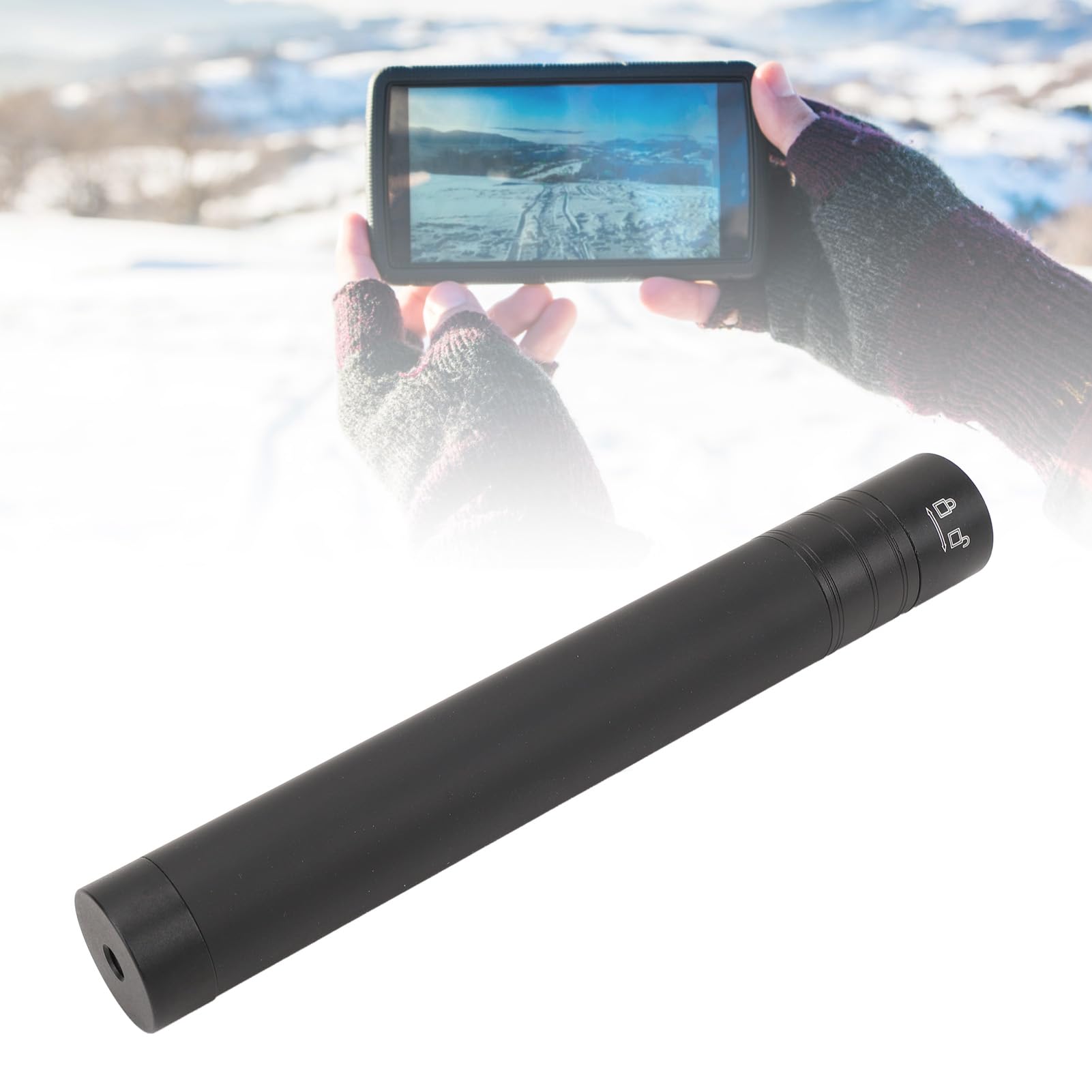 Diyeeni Aluminum Alloy Stabilizer Extension Rod With 1/4 Inch Screw, 4 Sections, Non Slip Design, Strong Erosion, Compatible With Most Stabilizers