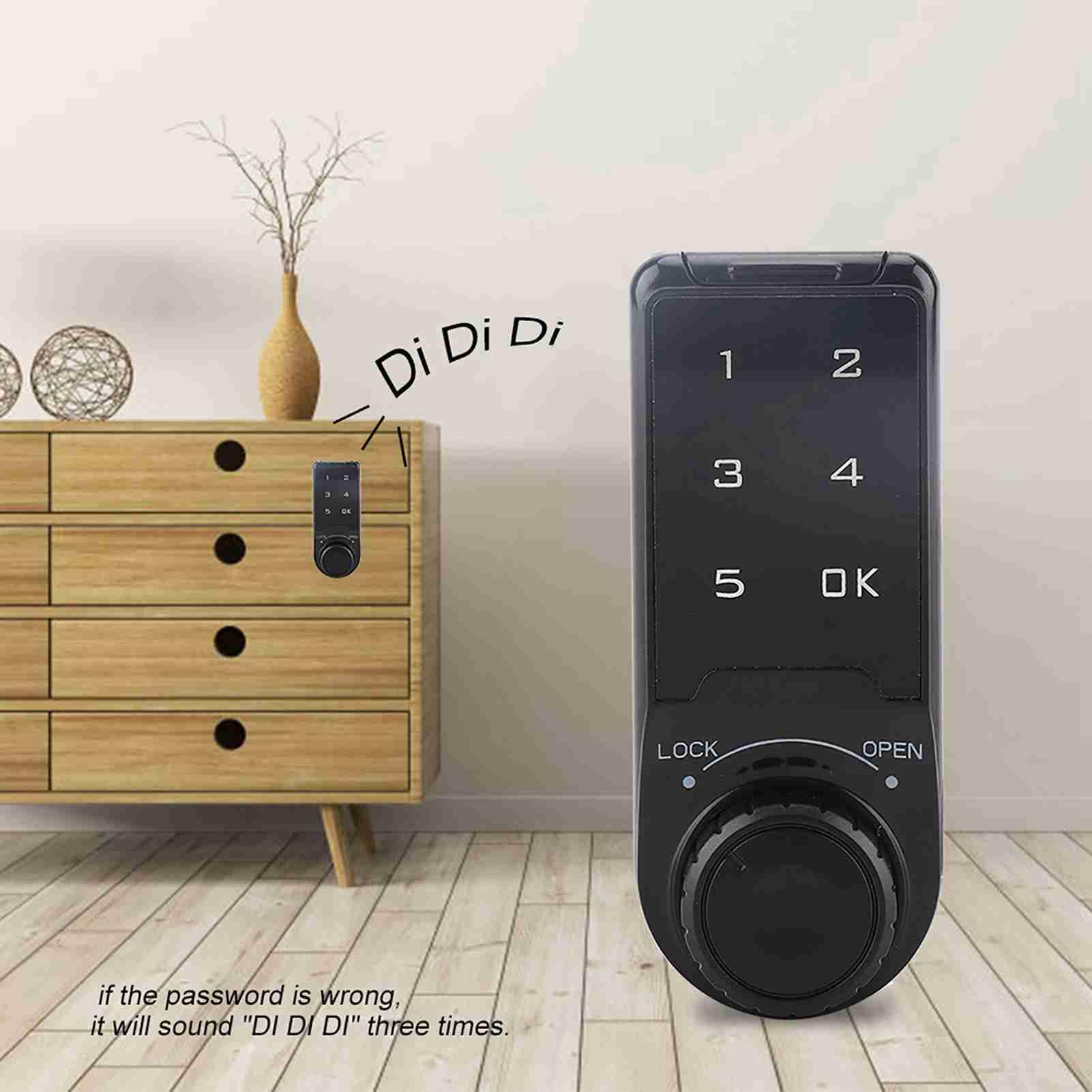 Aunmas Touch Keypad Door Lock Code Security Lock Digital Electronic Security Cabinet For Doors Keyless Entry Electronic Keypad Deadbolt (L=30)