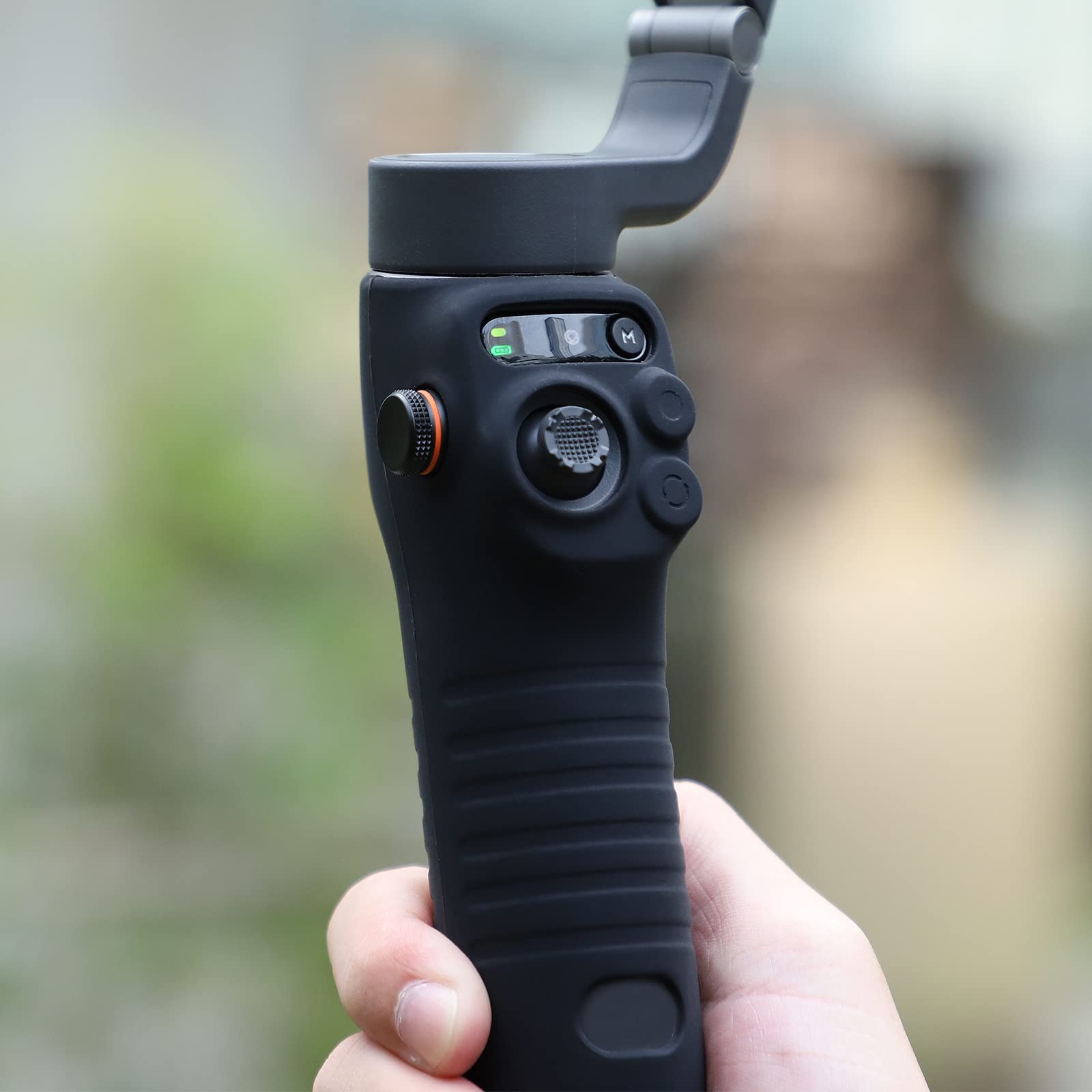 Natefemin Anti Slip Handle Silicone Case Cover For Dji Osmo Mobile 6 Handheld Stabilizer Accessory