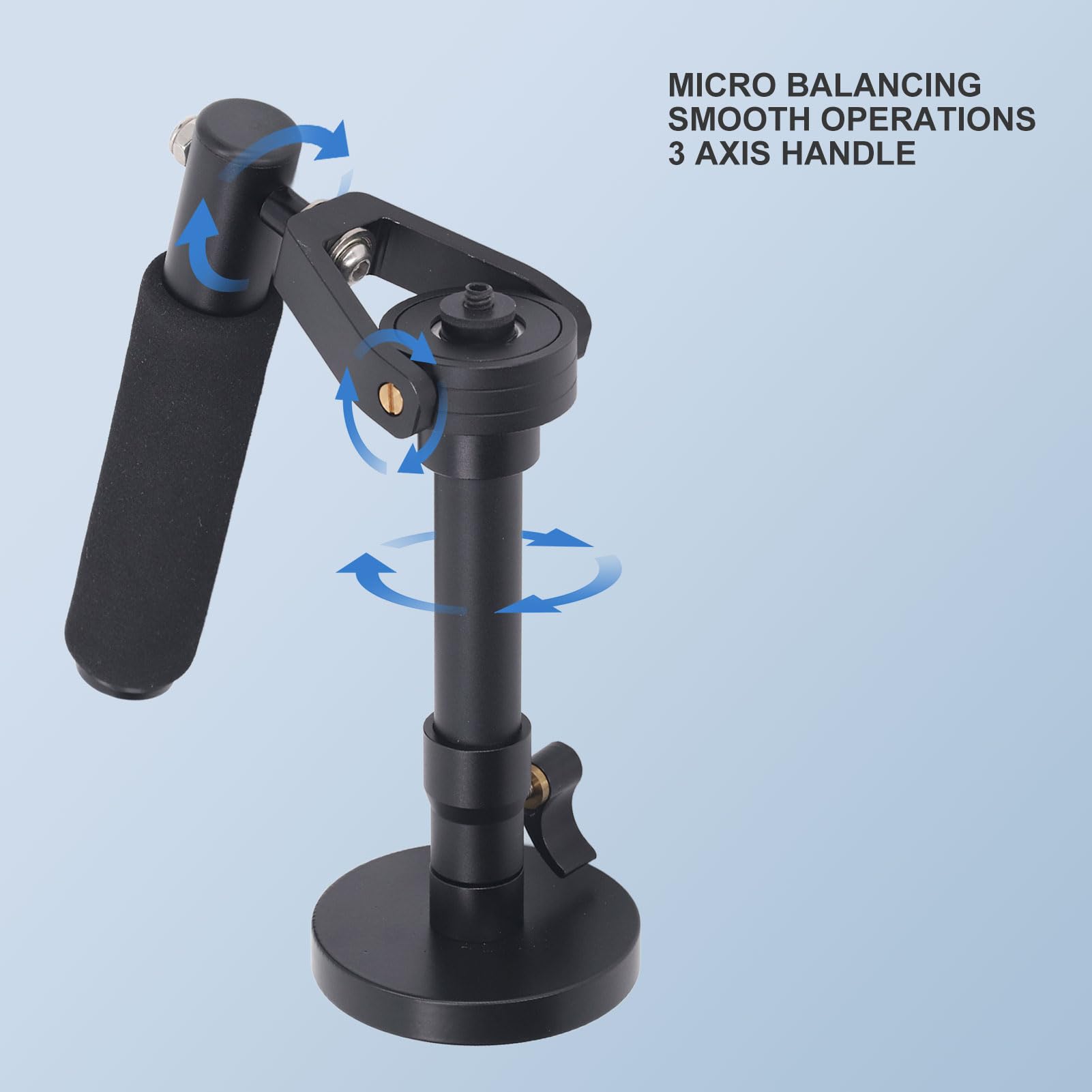 Diyeeni Camera Gimbal Stabilizer, 3 Axis Video Stabilizer For Lightweight Mirrorless Cameras, 1/4 Screw Port, Adjustable Height Handheld Stabilizer Steady, 3.5Kg/8Lb Load