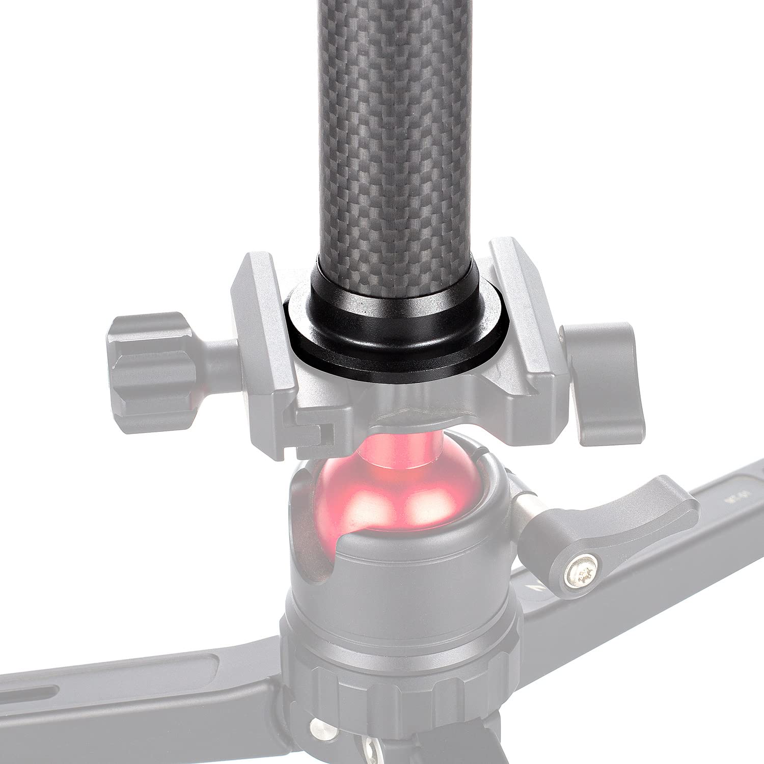 M-Remote Carbon Fiber Camera Tripod Axis Two Lifting Axial Pin Stabilizer Extension Rod Carbon Fiber Axial Tube Head Arca Interface