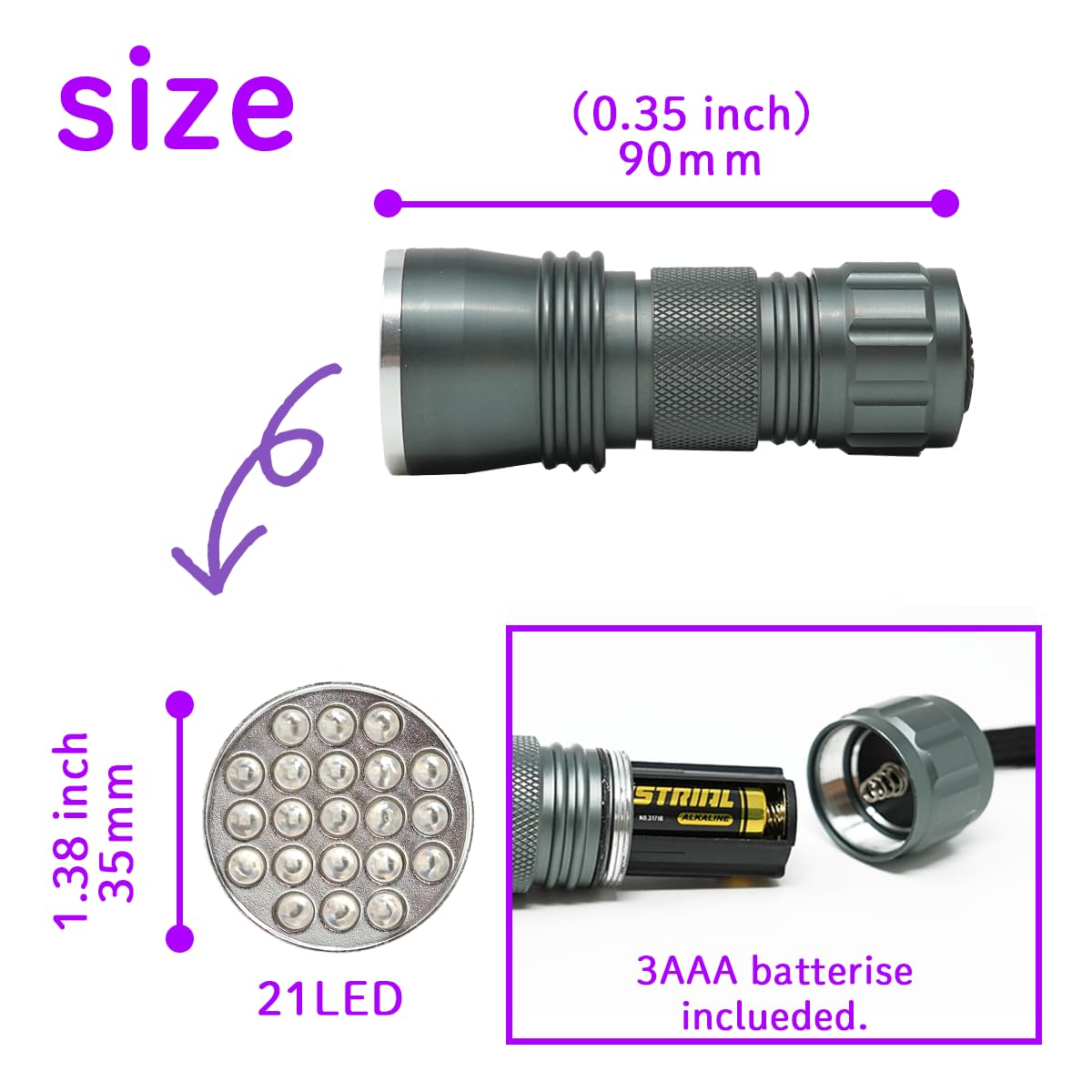 Kool Beam Japnanese Sushi Sashimi Lover'S Tool  Uv Flashlight 365Nm Find Anisakiasis In Natural Raw Fish Parasite Light