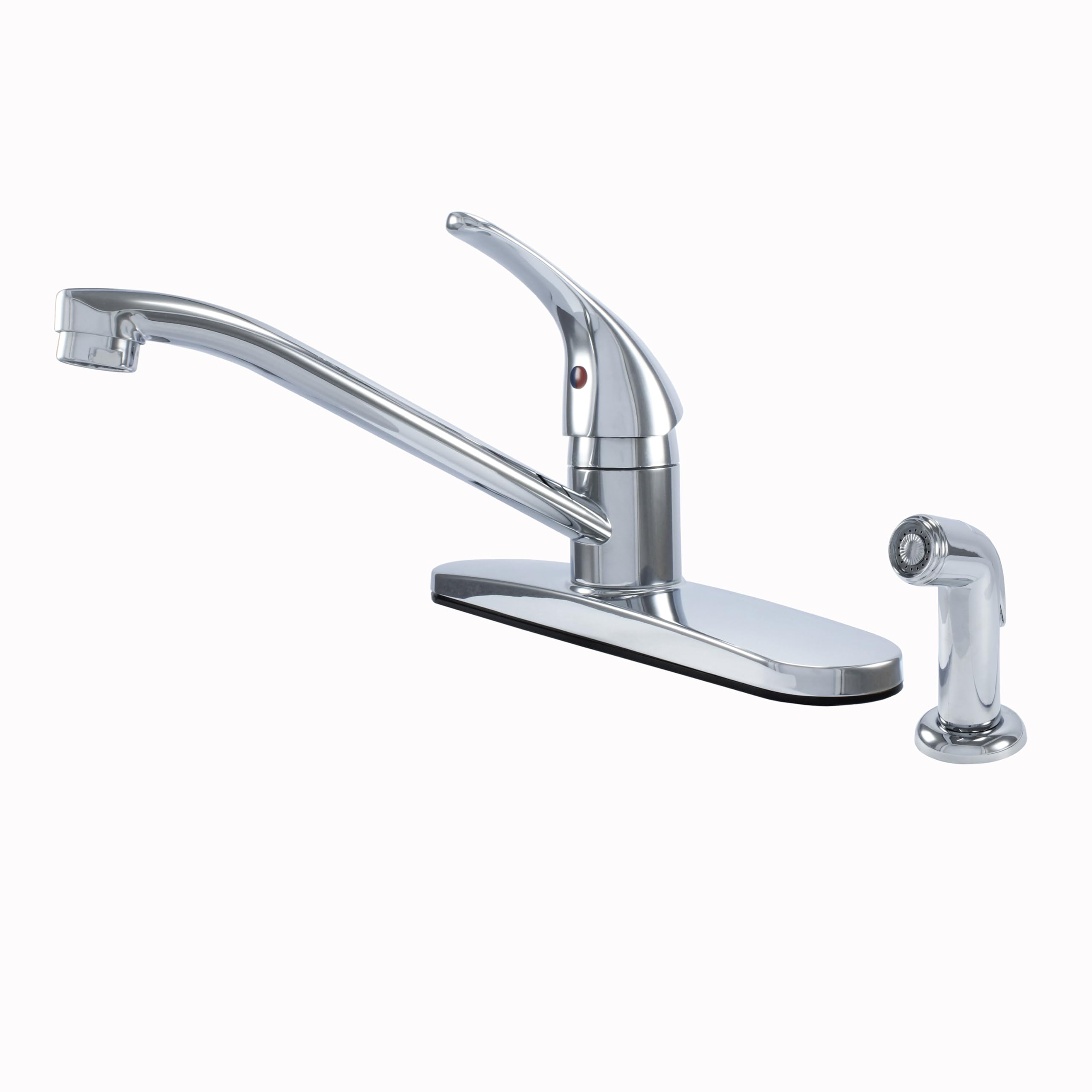 Wmf Wmf-8348Z-Bn Kitchen Sink Faucet With Side Spray, Single Handle Kitchen Faucets, Brushed Nickel, Hybrid Metal Deck, Swivel Faucet
