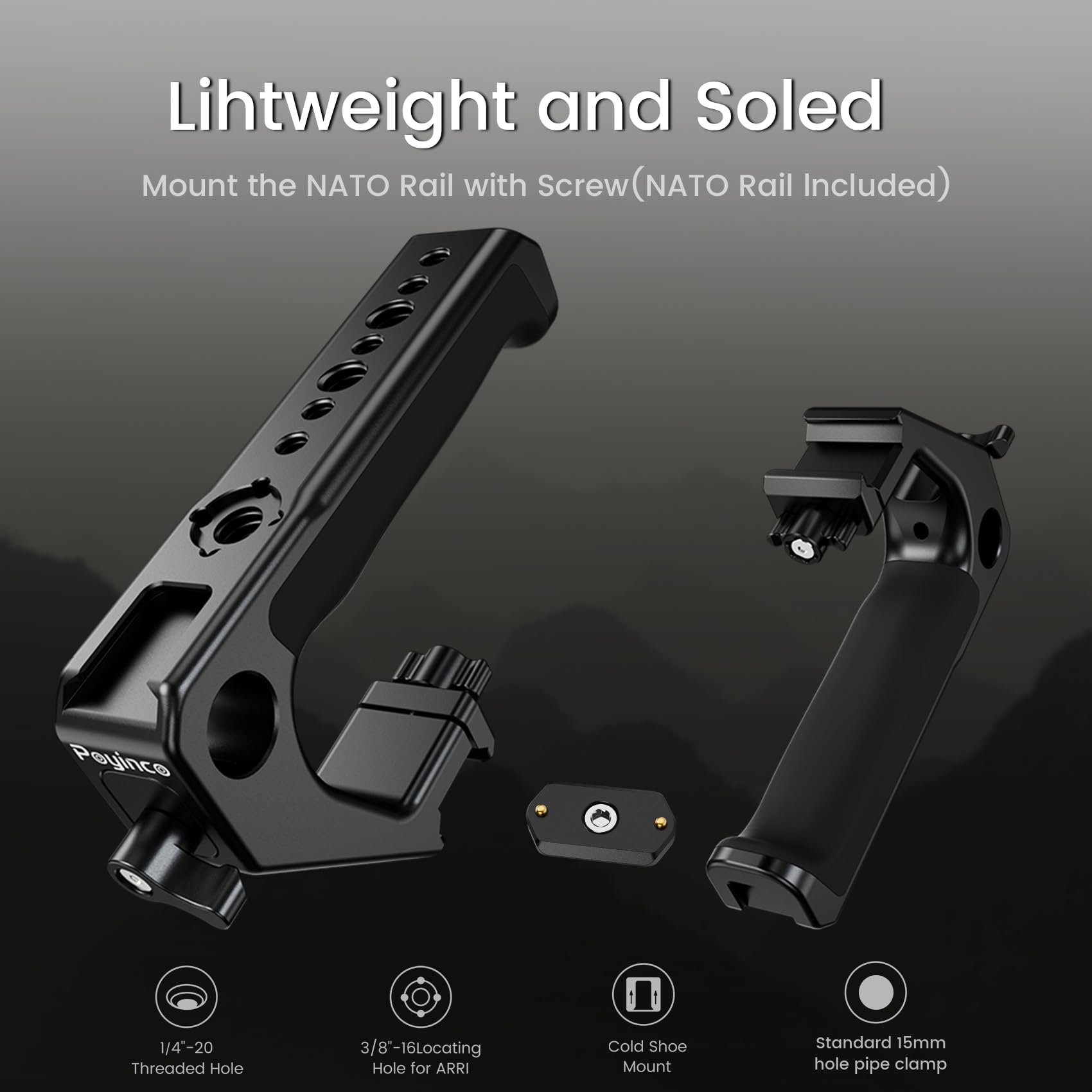 Poyinco Poyincotop Handle And Nato Rail Kit Universal Top Handle Jn-083