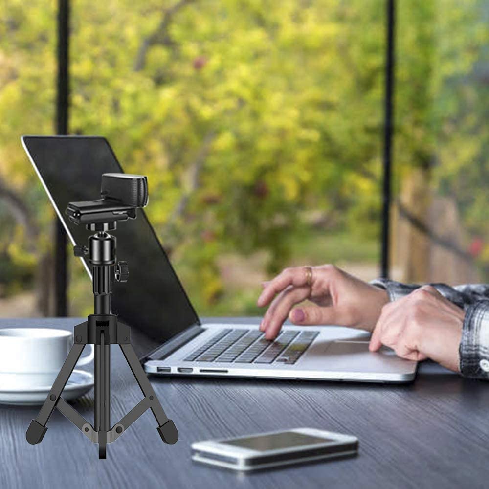 Jcwiny Webcam Stand Extendable Desktop Tripod Stand Mount Holder, 2 Pack Webcam Cover Web Camera Lens Cover With Vhb 3M Strong Adhesive