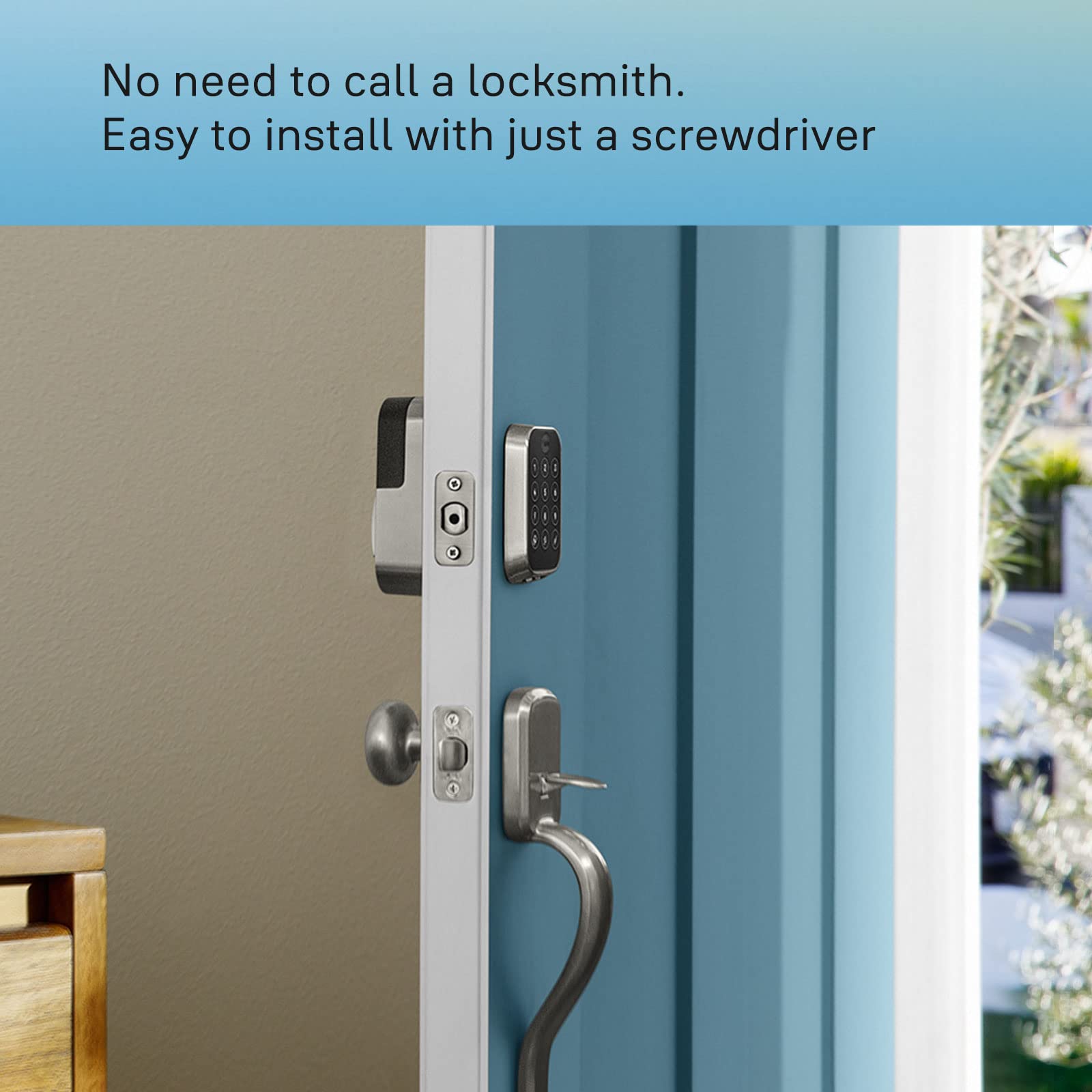Yale Assure Lock 2 Deadbolt, Black Suede Smart Keyless Entry Door Lock With Valdosta Handle And Wi-Fi Connected Keypad For Code Entry And Remote Access, B-Yrd450-Wf1-Vl-Bsp