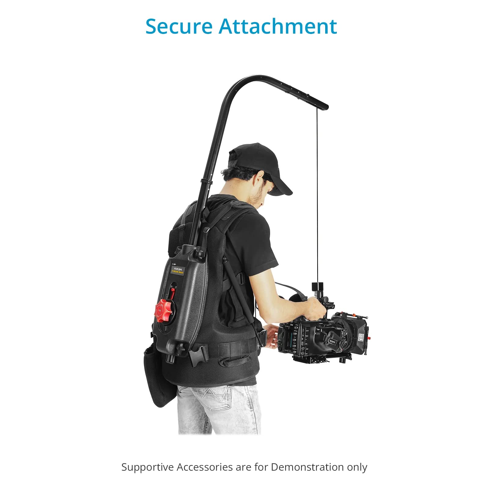 Proaim Flycam Height Riser For Flowline Body Support Rigs For Camera & Gimbals. Vertical Extension Up To 4 Inches. (Fln-Hr-4)