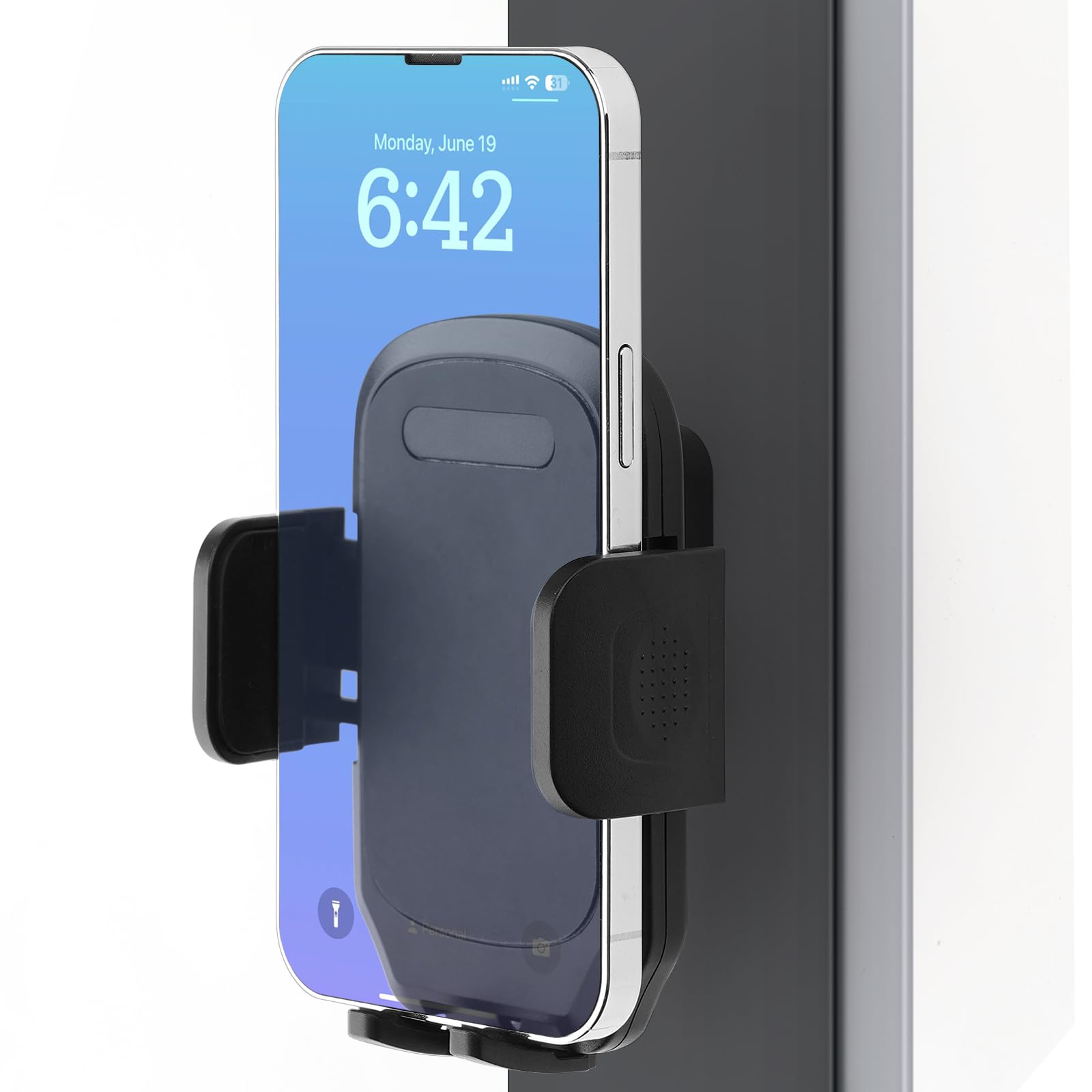 Uyodm Golf Cart Magnetic Phone Holder Mount, Ultra Strength 6N52 Magnets Cell Phone Caddy Compatible With Ezgo Club Car Yamaha,Fit For Most Smartphone,Thick Case Friendly