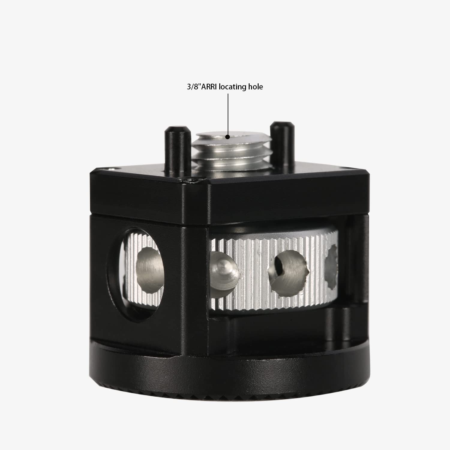 Niceyrig M6 Thread Rosette Adapter For Arri Locating Hole, Compatible With Rosette Mount Wooden Side Handle And 15Mm Rod Rail Extension Clamp - 514