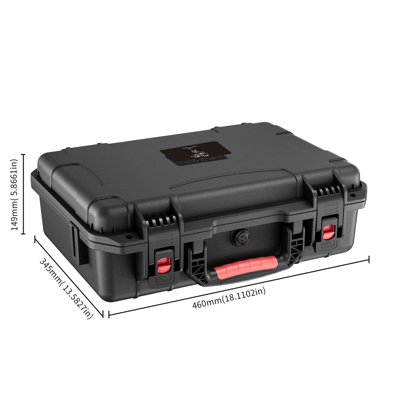 Camnoon Portable Storage Box Travel Hardshell Carrying Case With Top Carry Handle Shoulder Strap Shock-Proof Waterproof Replacement For Dji Rs 4/ Rs 4 Pro Gimbal Stabilizer