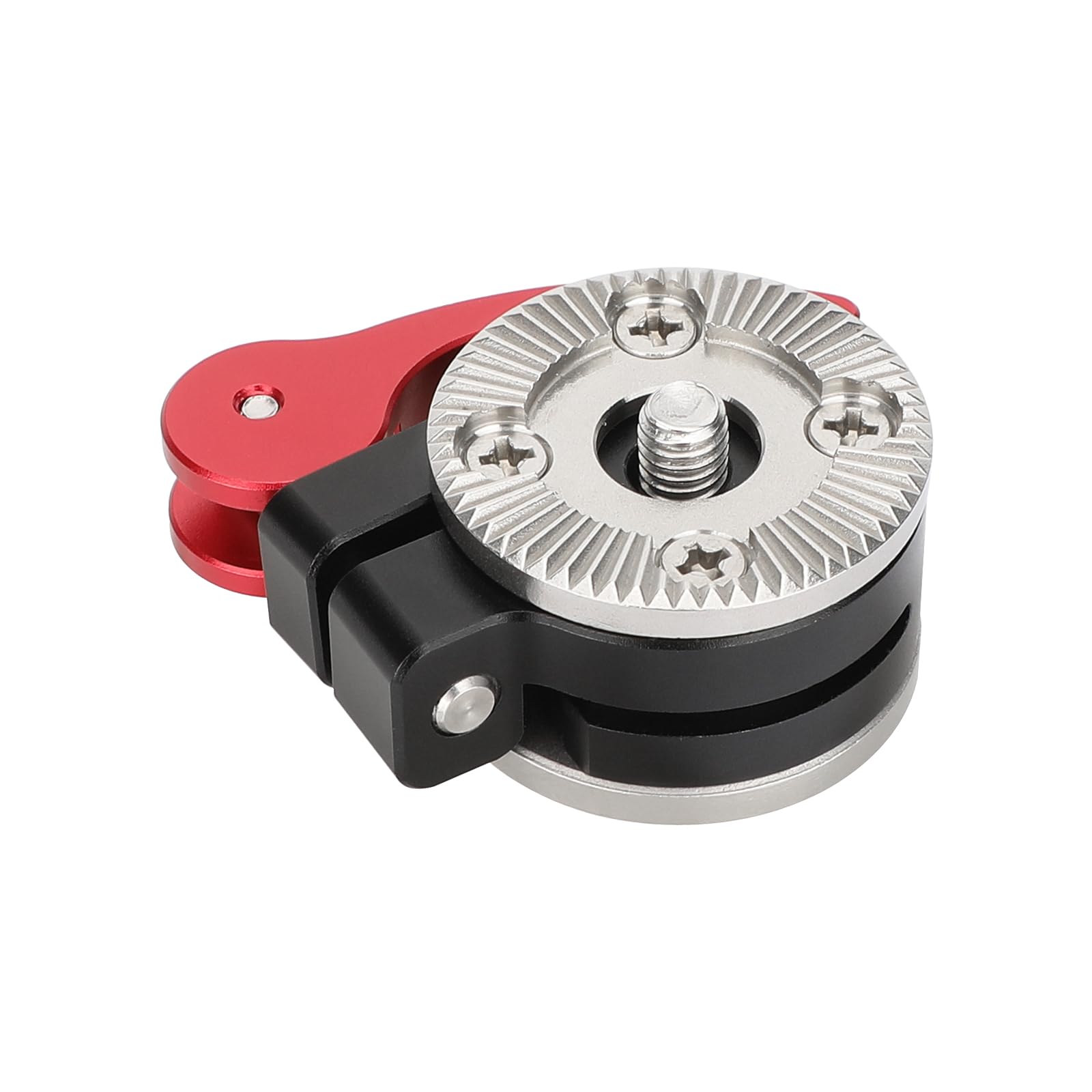 Camvate Quick Adjust Rosette Adapter With M6 Female And Male Mounts (Red Lever) - 3472
