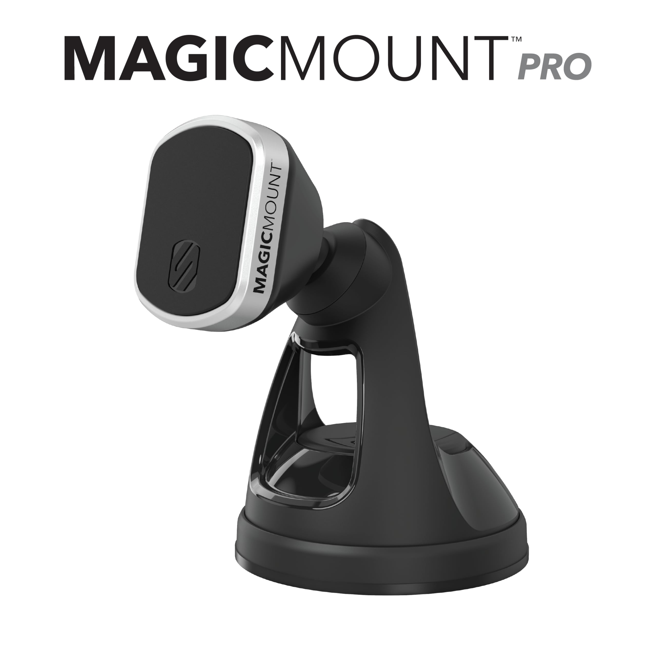Scosche Mm2Wdsr-2Pkxc0 Magicmount Pro Magnetic Car Phone Holder For Iphone And Android - 2 Pack Magnet Mount - Secure Magnetic Cell Phone Mount For Car Window Or Dash - Universal 360° Adjustable Head