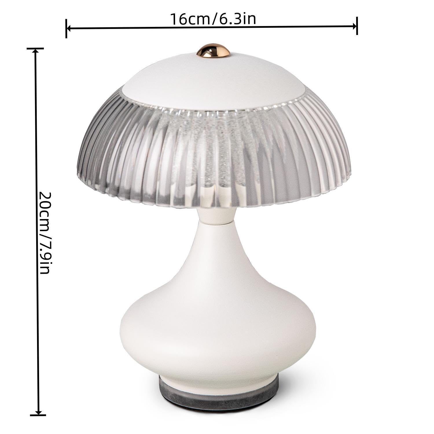 Anshenya Cordless Table Lamp Led Rechargeable Light Dimmable Battery Operated Desk Control Bedside Offices Portable Touch Restaurant Home Outdoor Memory For Dining Wireless Restaurants (White)