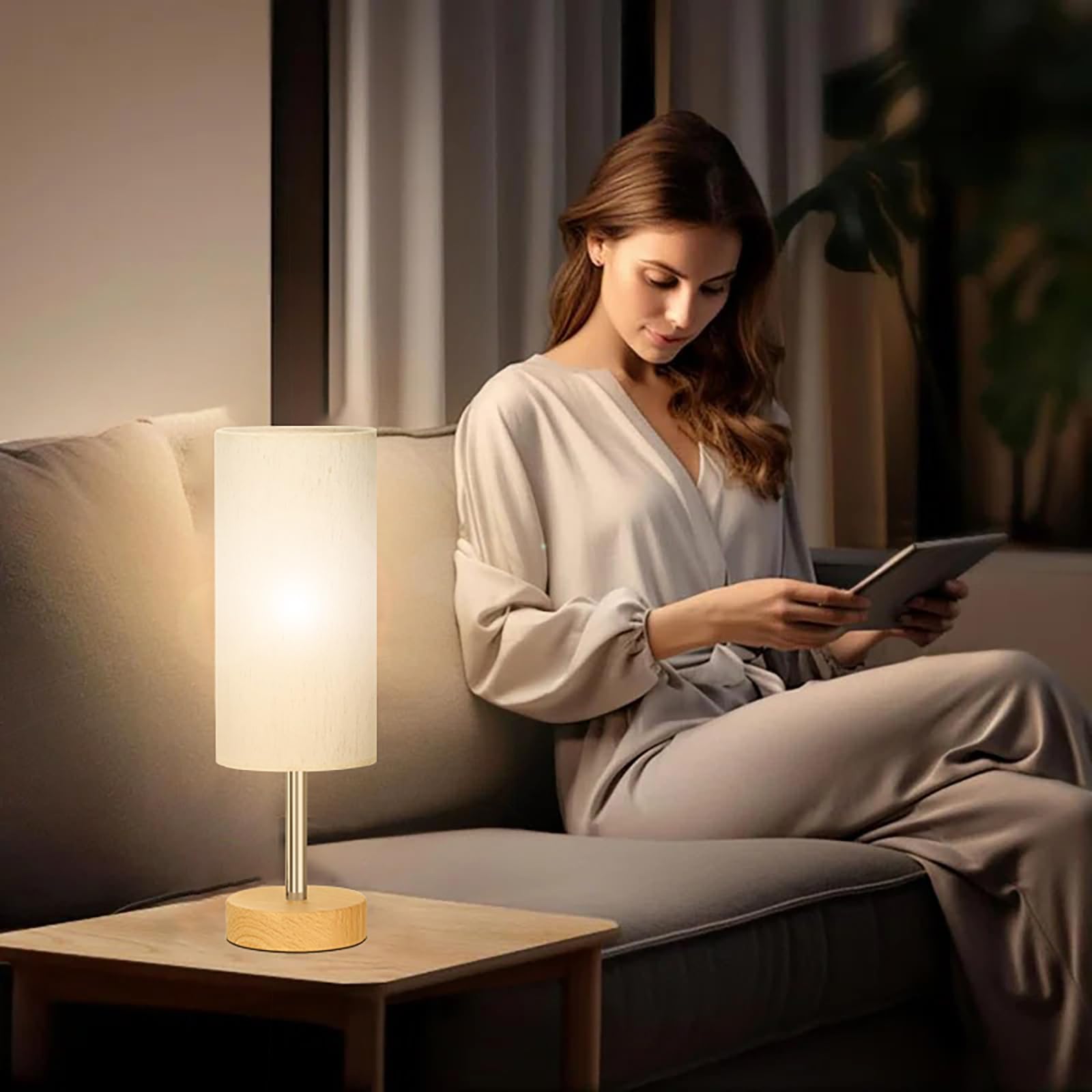 Pinrutar Battery Powered Table Lamp With Remote Control, Cordless Usb Rechargeable Table Light, Rgb Color Changing Ambient Light, Dimmable Bedside Lamp, Adjustable Brightness, Timer, Night Light, 14 Modes