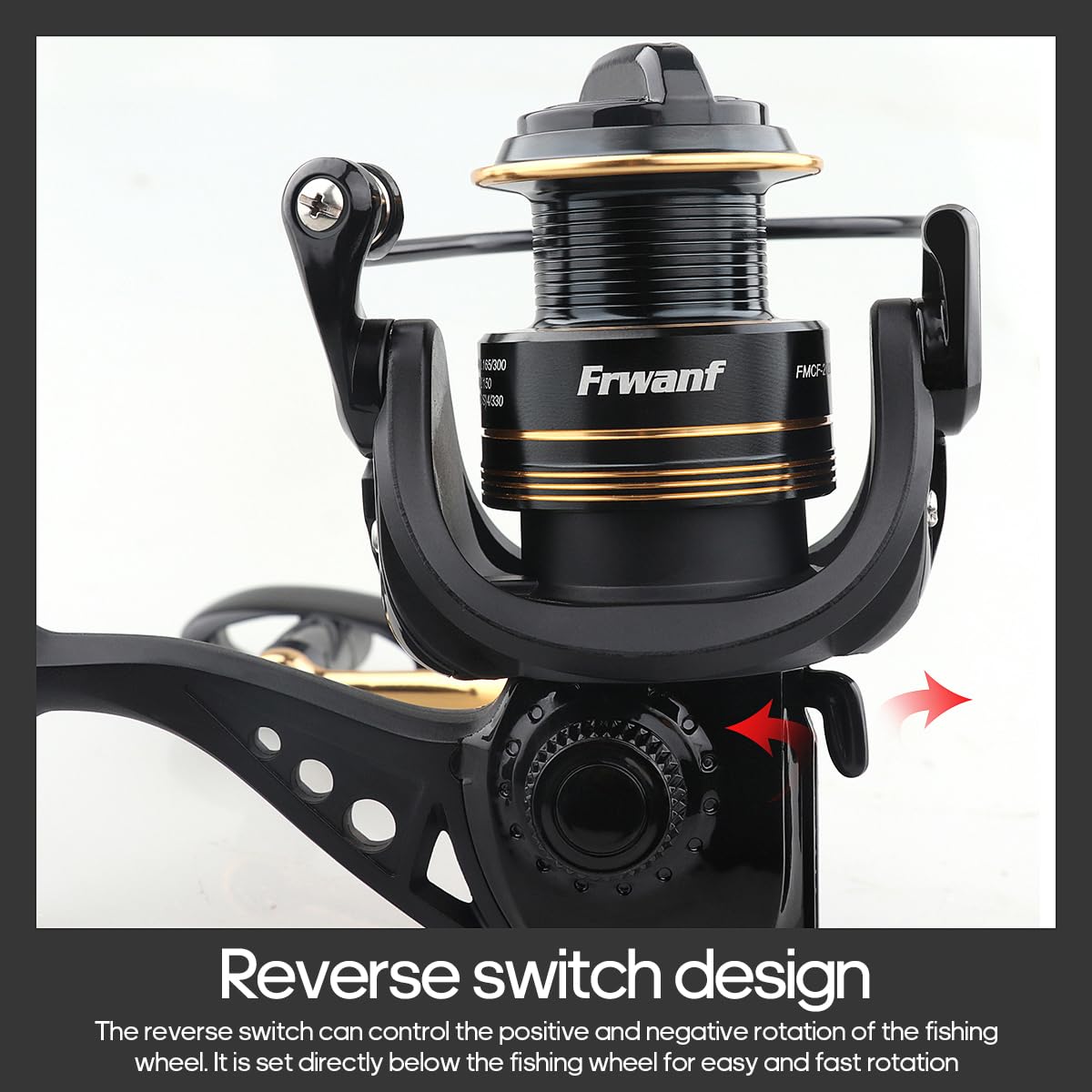 Frwanf Spinning Reel, Freshwater And Seawater Fishing Reel, Max 17.6Lb Carbon Resistance, High Speed Gear Ratio, Premium  Rolling Bearing And Drive Gear, Metal Spool And Handle