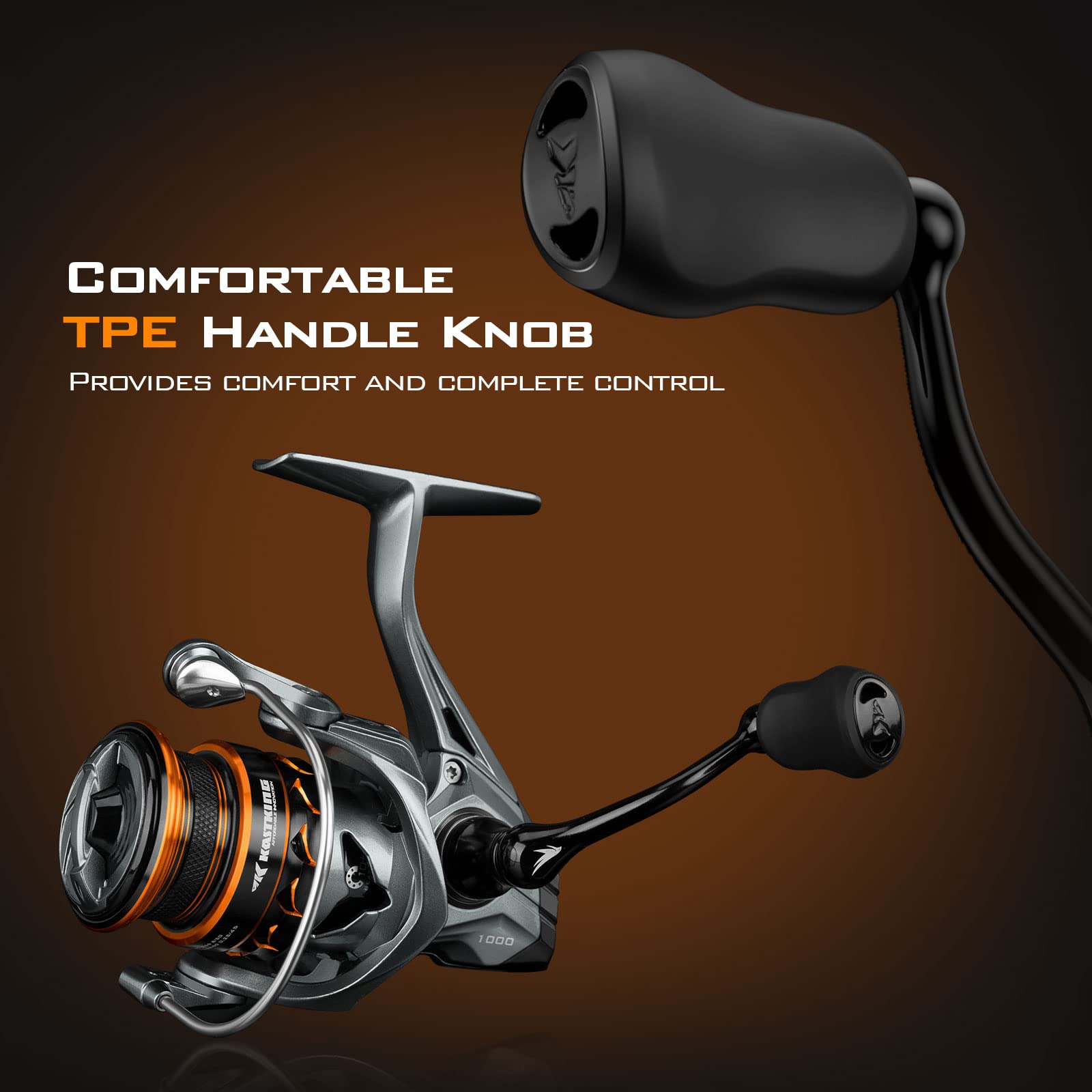 Kastking Kestrel Carbon Spinning And Ice Fishing Reel 1000 Sfs Carbon Body, Lightweight And Weighs 4.6 Oz, Full Carbon Fiber Frame, 10+1 Stainless-Steel Double Shielded Ball Bearings, 6.2:1 Gear Ratio