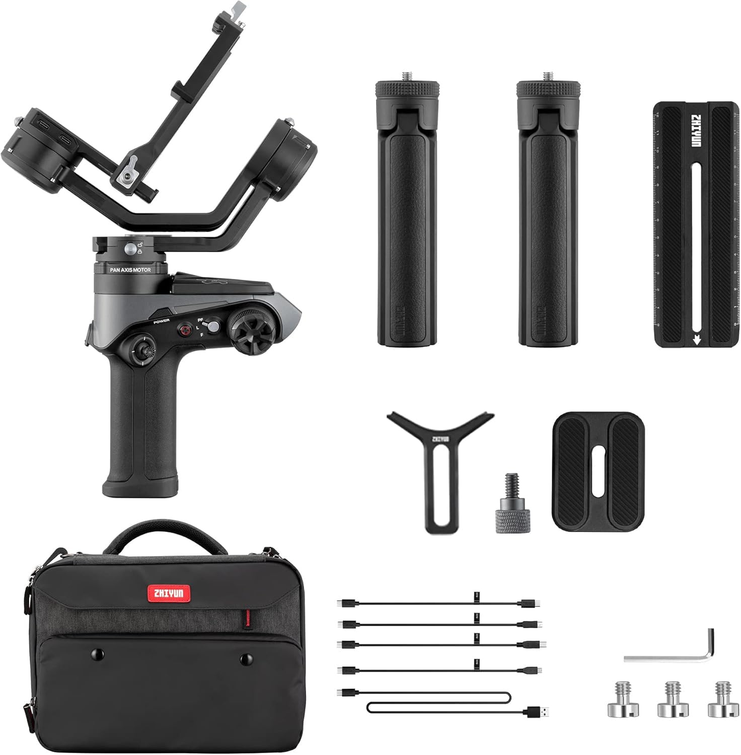 Zhiyun Weebill 2 Pro, 3-Axis Gimbal Stabilizer For Dslr And Mirrorless Camera For Nikon Sony Panasonic Canon Fuji Blackmagic 6K 4K, 2.88” Full-Color Touchscreen, Vertical Shooting, Black