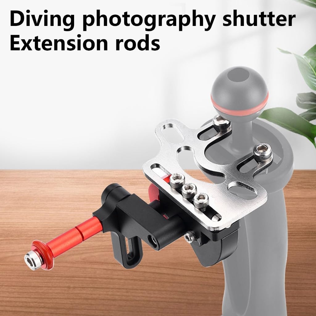 Yushtpo Shutter Release Extension Mount Adapter For Underwater Camera Housing Diving Tray