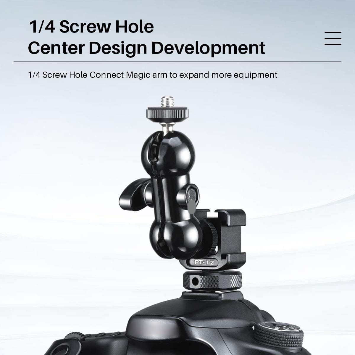 Ulanzi Select Ulanzi Pt-12 Triple Cold Shoe Mounts Plate Microphone Led Video Light Extension Bracket Microphone Stand Rig Bracket Compatible For Dji Osmo Mobile 3 2 Zhiyun Smooth 4/Feiyu Vimble 2 Gimbal Stabilizer