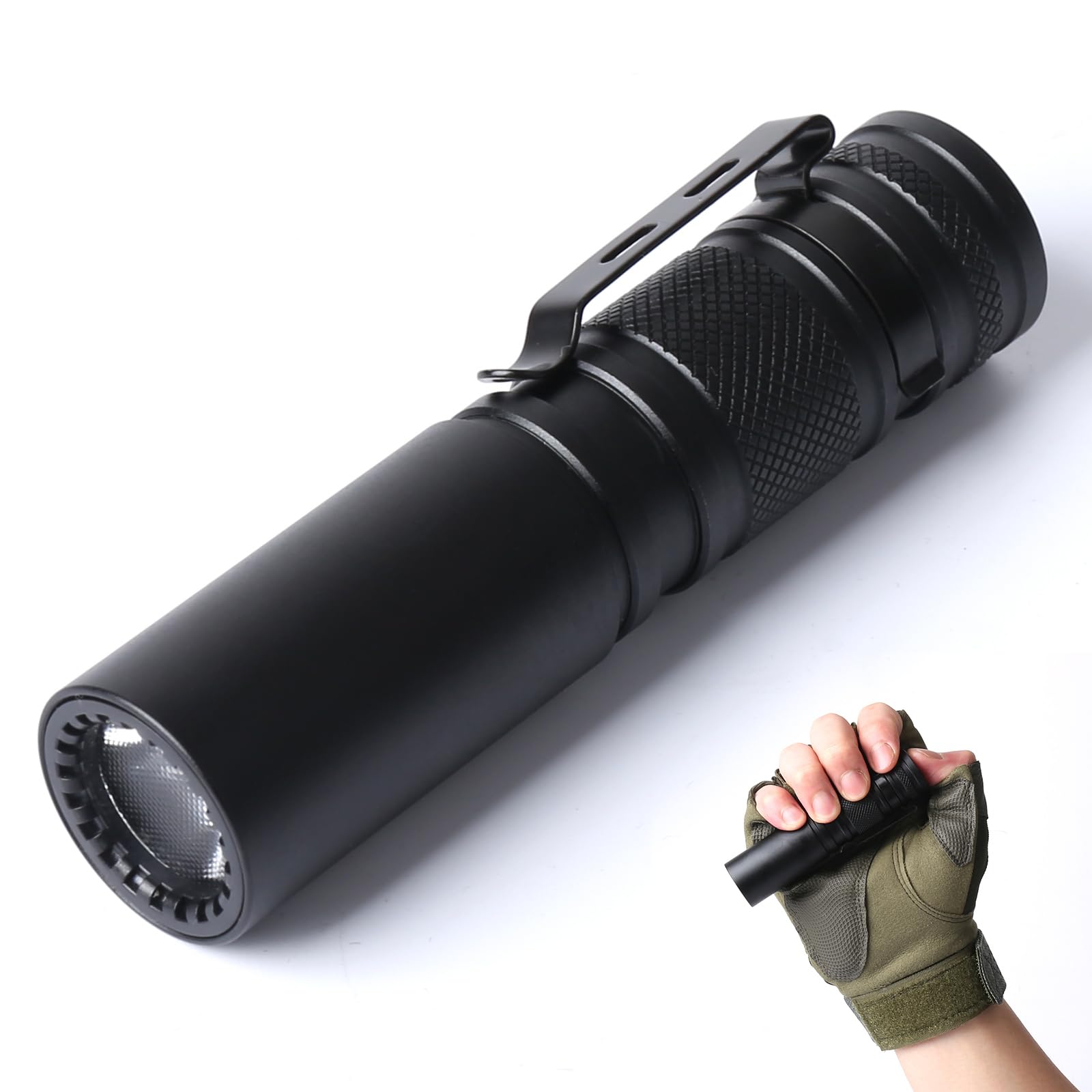 Trliradyn 2000Lm Edc Tactical Flashlight Ip65 Waterproof With 6 Mode,Rechargeable High Lumens Led Pocket Flashlight,14Hr(2600Mah) Battery Life For Daily Home Use, Adventure, Tactical Outdoor, Emergency