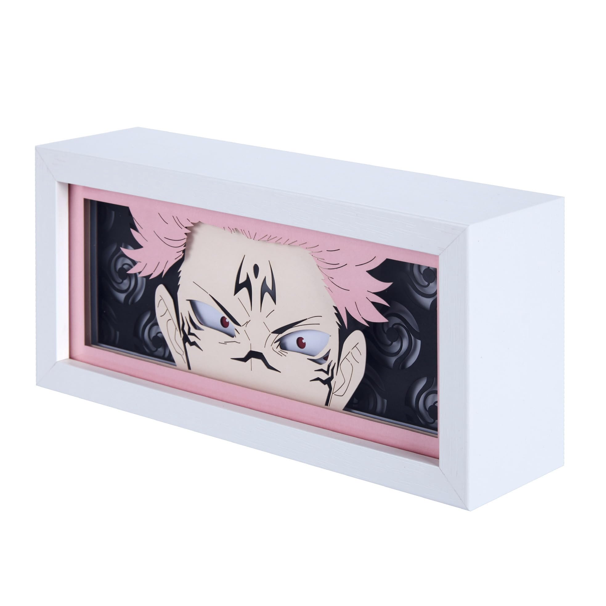 Unortha Anime Led Light Box, Manga Shadow Box Frame, Anime Paper Cut, Table Lamp For Anime Enthusiasts, Rgb Multi Color Light, Night Light For Room Decor, Unique Anime Desk Decor (Sukuna)